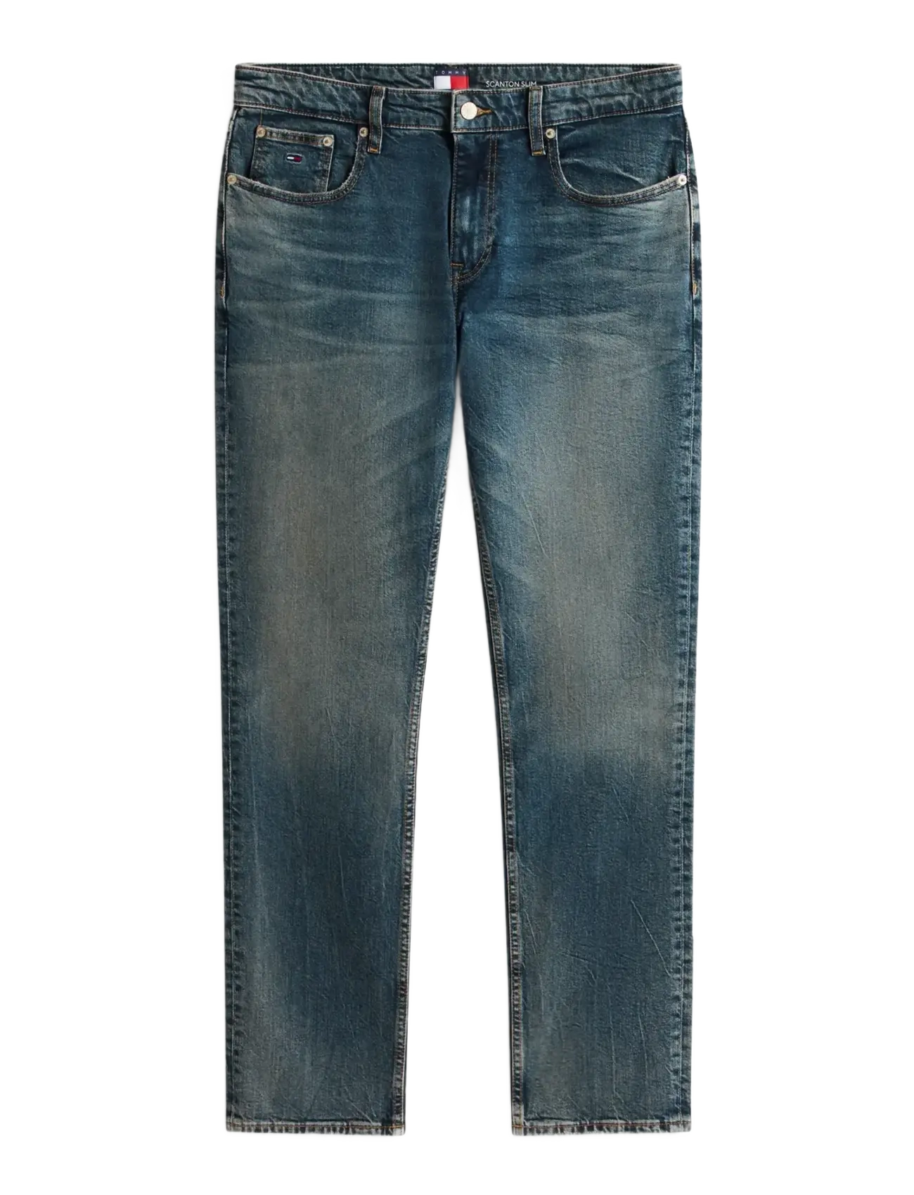 Tommy Jeans SCANTON SLIM  EI6154 - Tøj - DENIM MEDIUM / blue