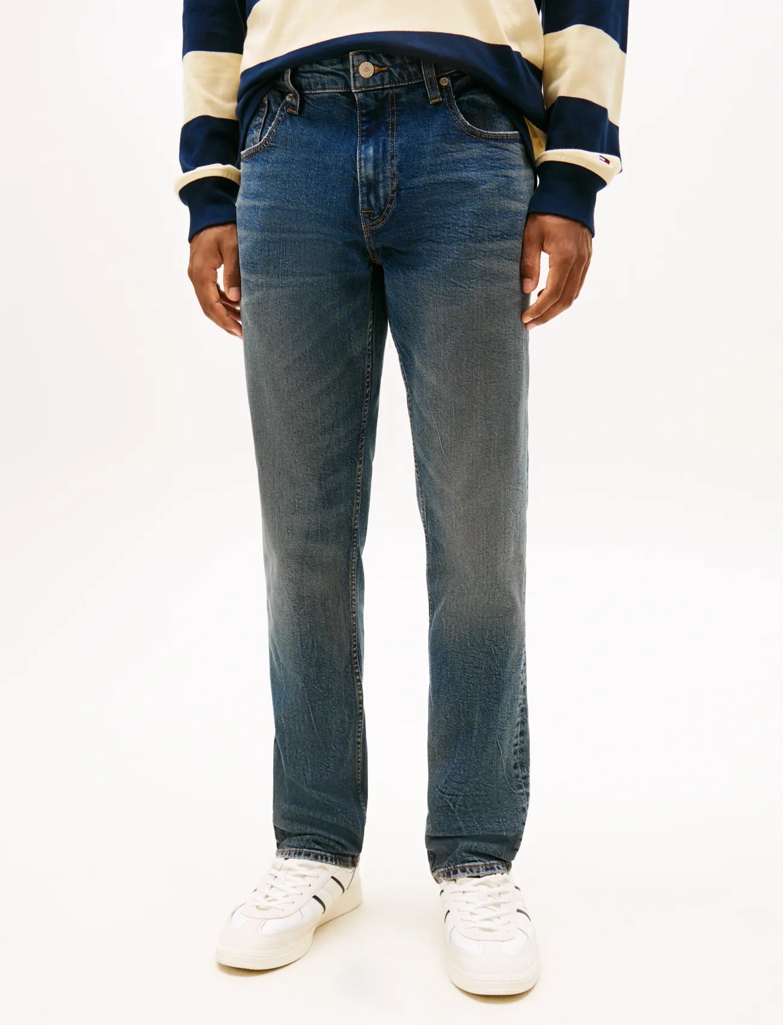 Tommy Jeans SCANTON SLIM  EI6154 - Slim jeans - DENIM MEDIUM / blue
