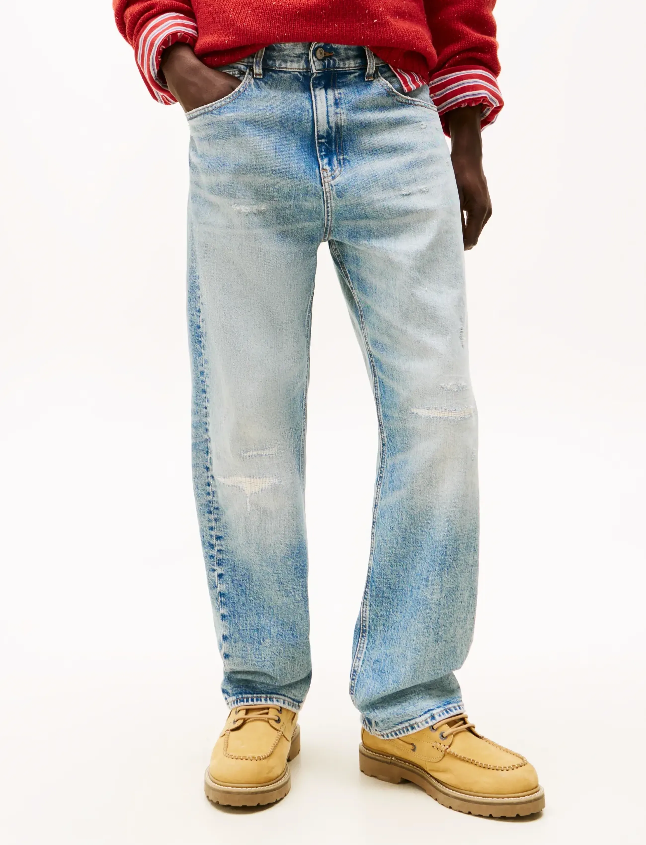 Tommy Jeans OTIS REGULAR STR EI2117 - Džinsi - DENIM LIGHT / blue