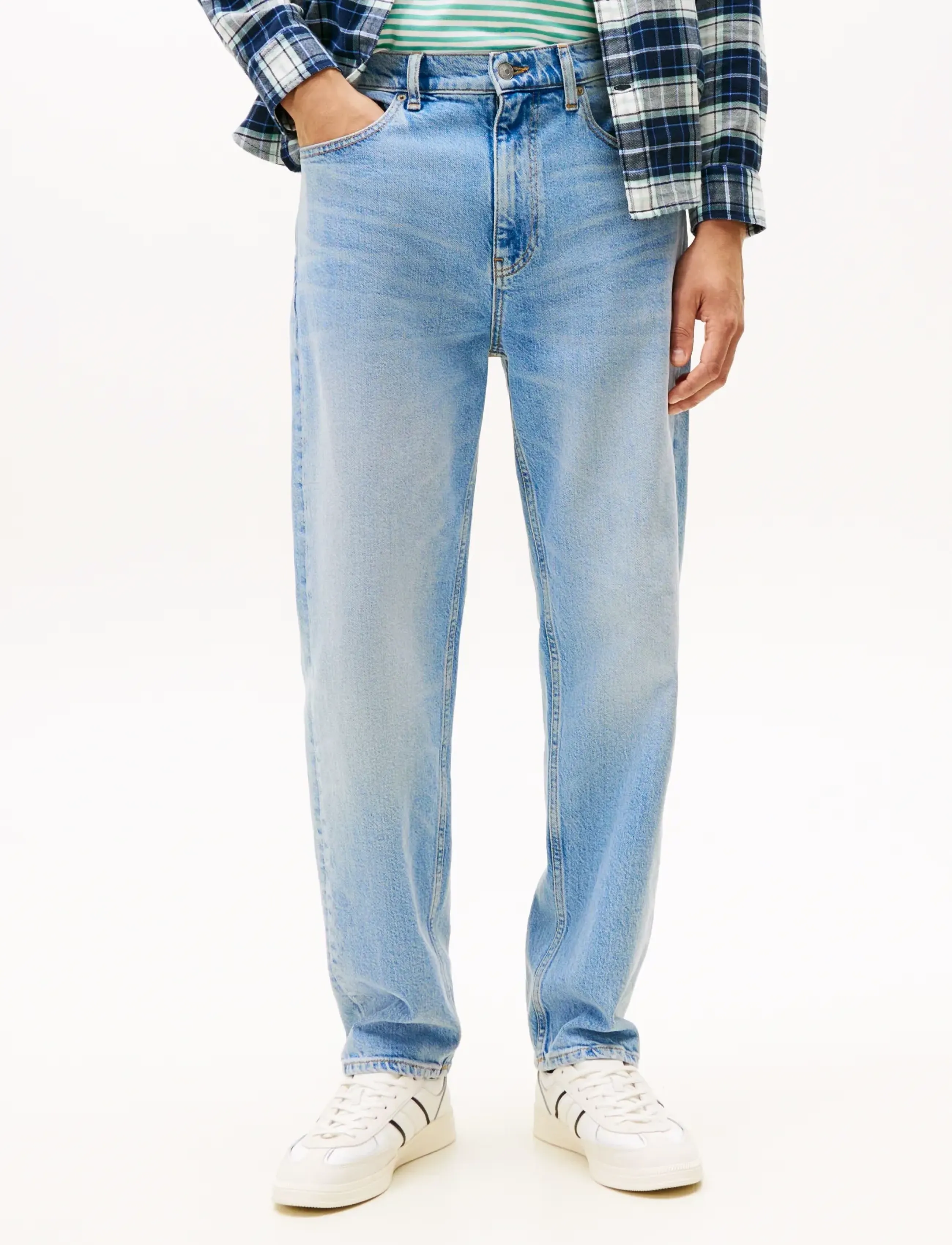 Tommy Jeans SONNY RGLR TPRD BI0112 - Farkut - DENIM LIGHT / blue