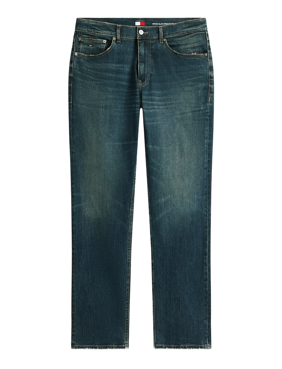 Tommy Jeans - RYAN SLIM STR EI6165 - slim fit -farkut - denim dark - 1