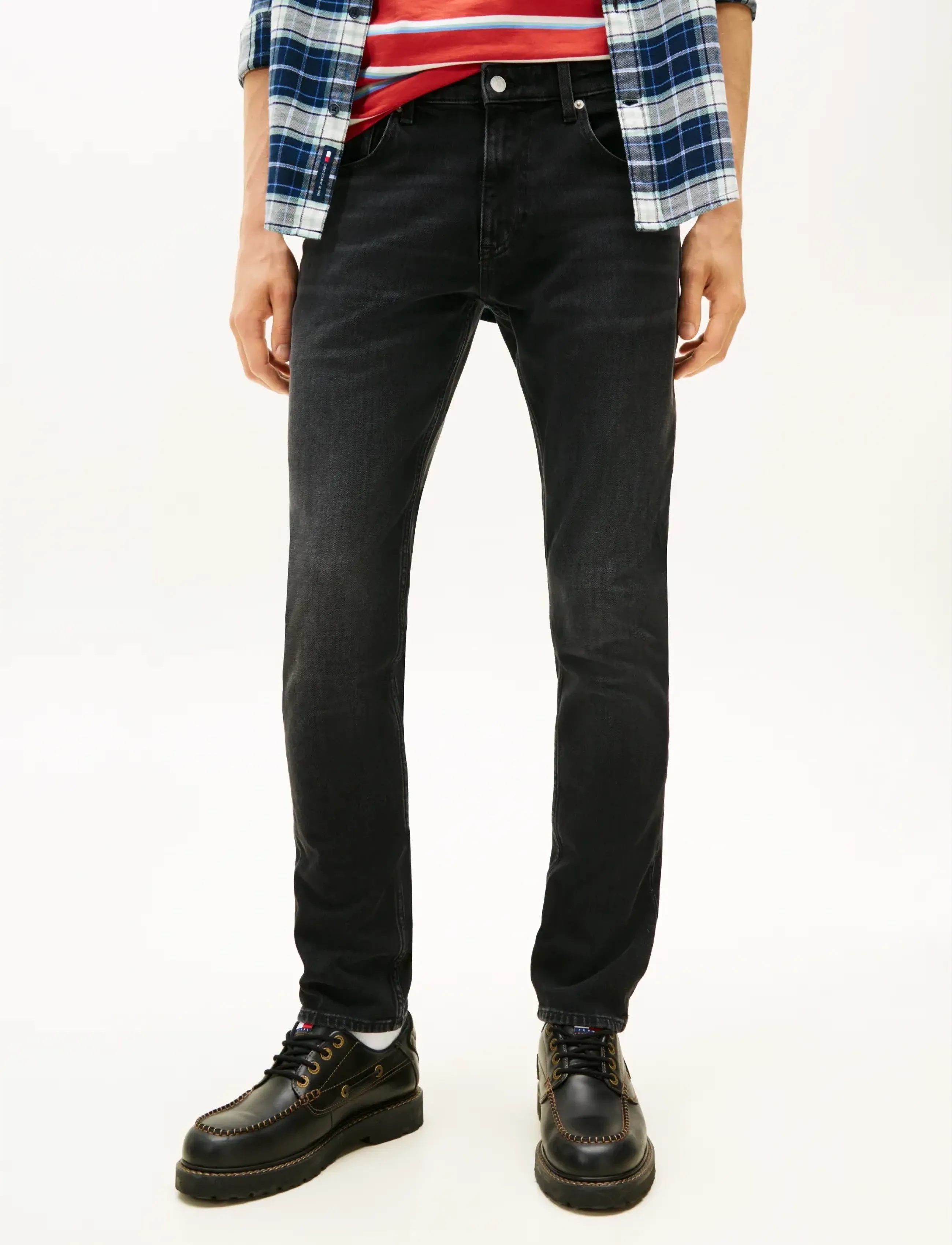 Tommy Jeans SCANTON SLIM BI5181 - Slim jeans - DENIM BLACK / black