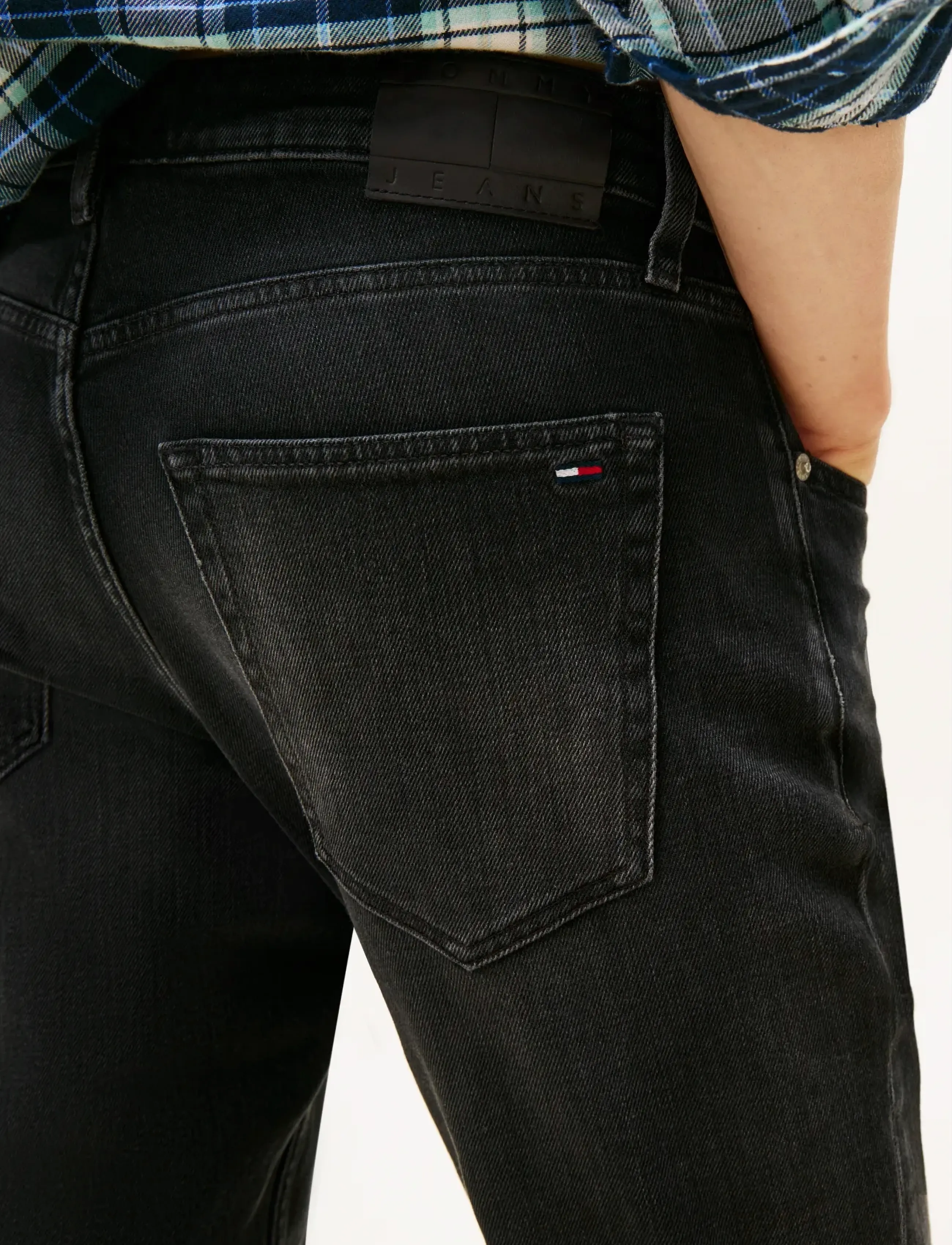 Tommy Jeans - SCANTON SLIM BI5181 - kitsad teksad - denim black - 4