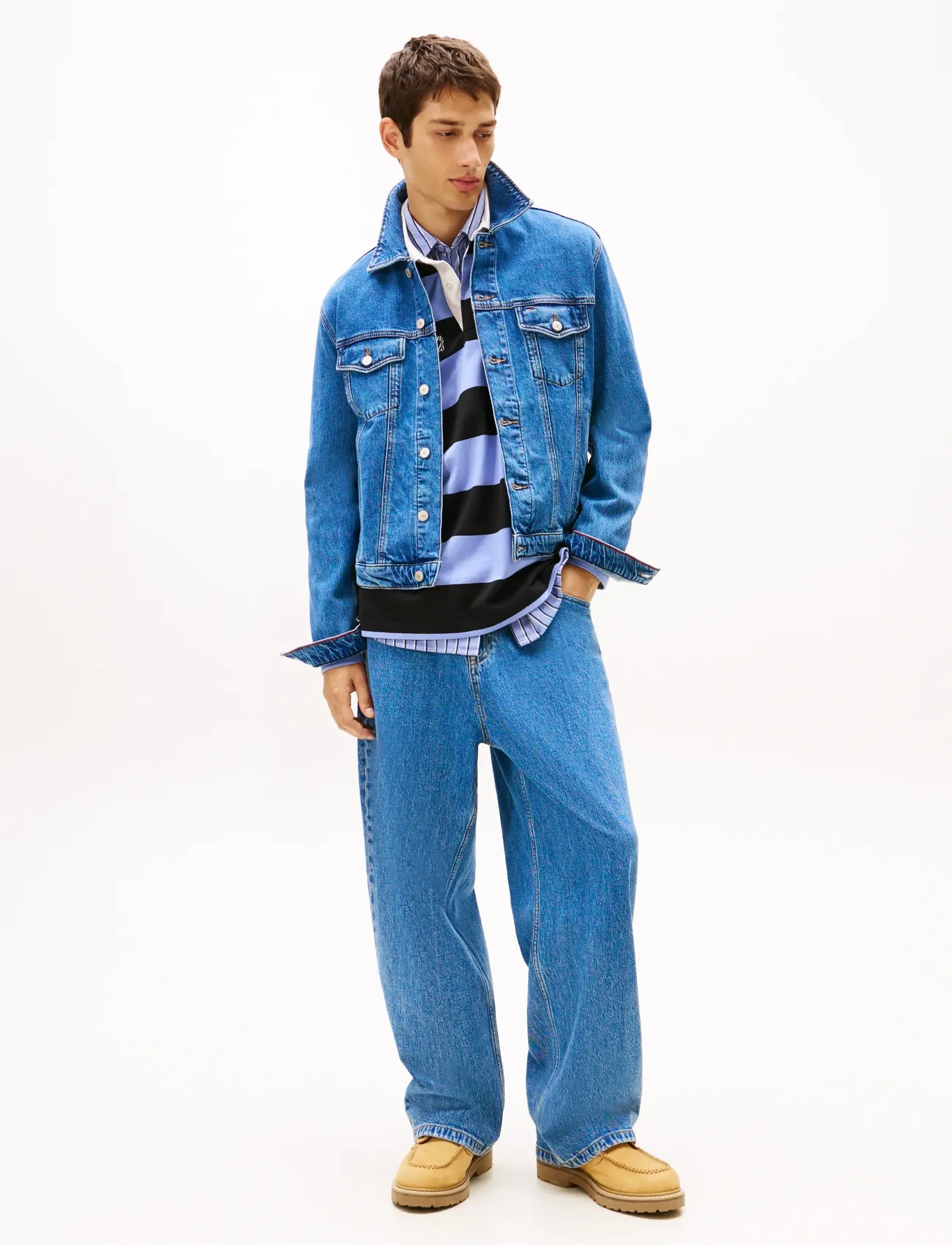 Tommy Jeans - RYAN RGLR TRCKR JCKT EXT CI8132 - unlined denim jackets - denim medium - 2