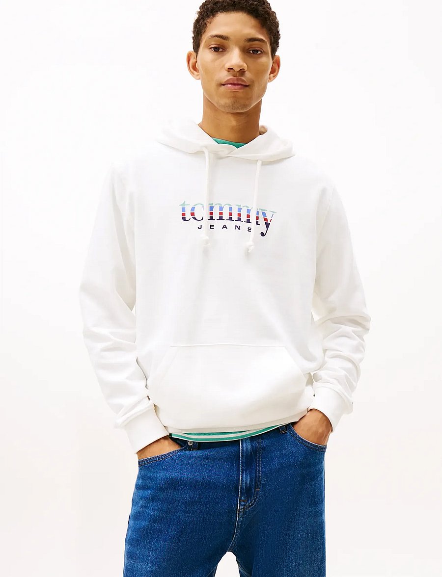 Tommy Jeans - TJM REG ENTRY DNA PLAY HOOD - kapuzenpullover - ecru - 0