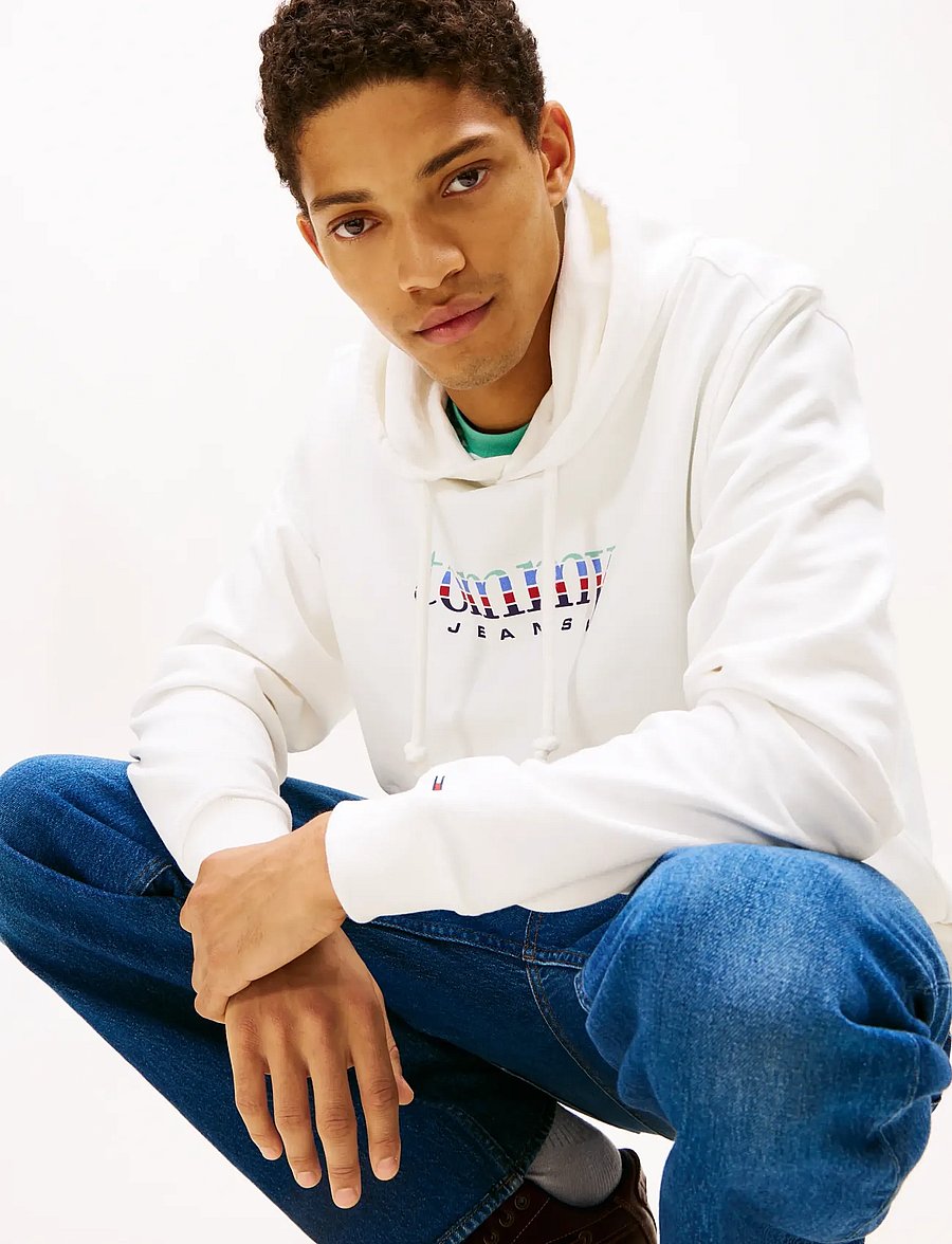 Tommy Jeans - TJM REG ENTRY DNA PLAY HOOD - kapuzenpullover - ecru - 4