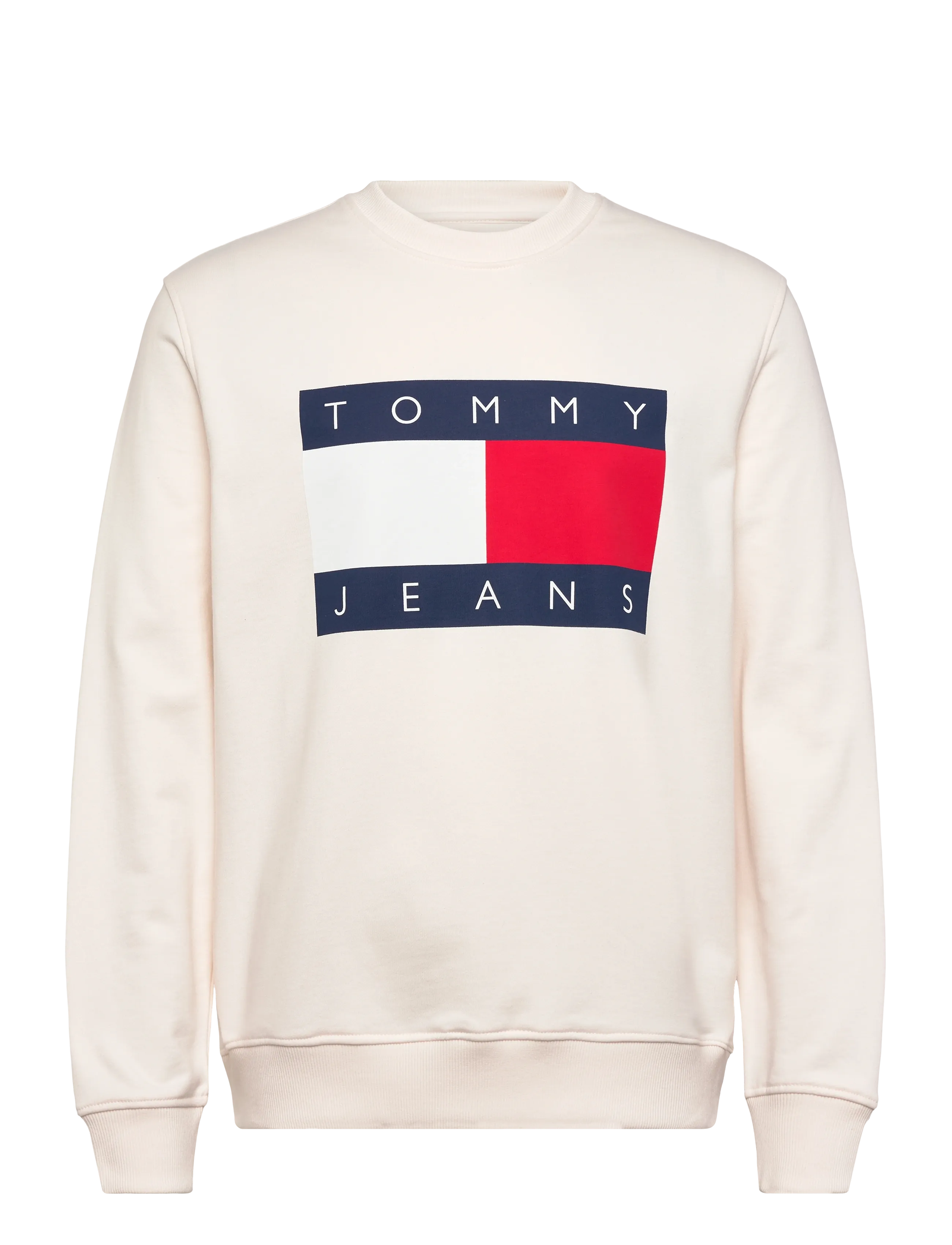 TOMMY JEANS Tjm Reg Big Flag Cneck Cream - L - Herren