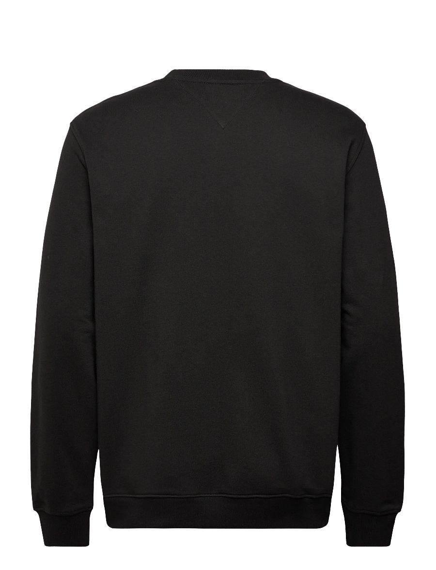 Tommy Jeans - TJM REG BIG FLAG CNECK - sweatshirts - black - 2