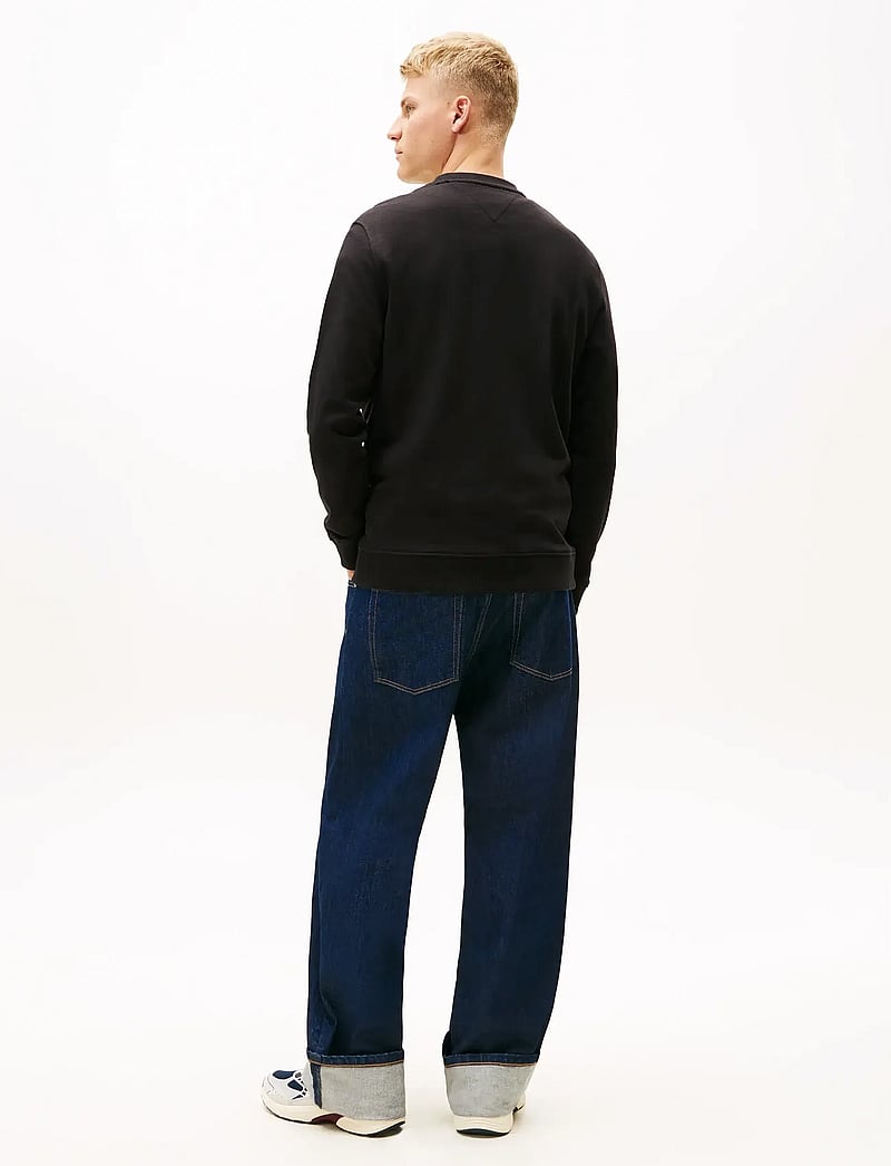 Tommy Jeans - TJM REG BIG FLAG CNECK EXT - dressipluusid - black - 3