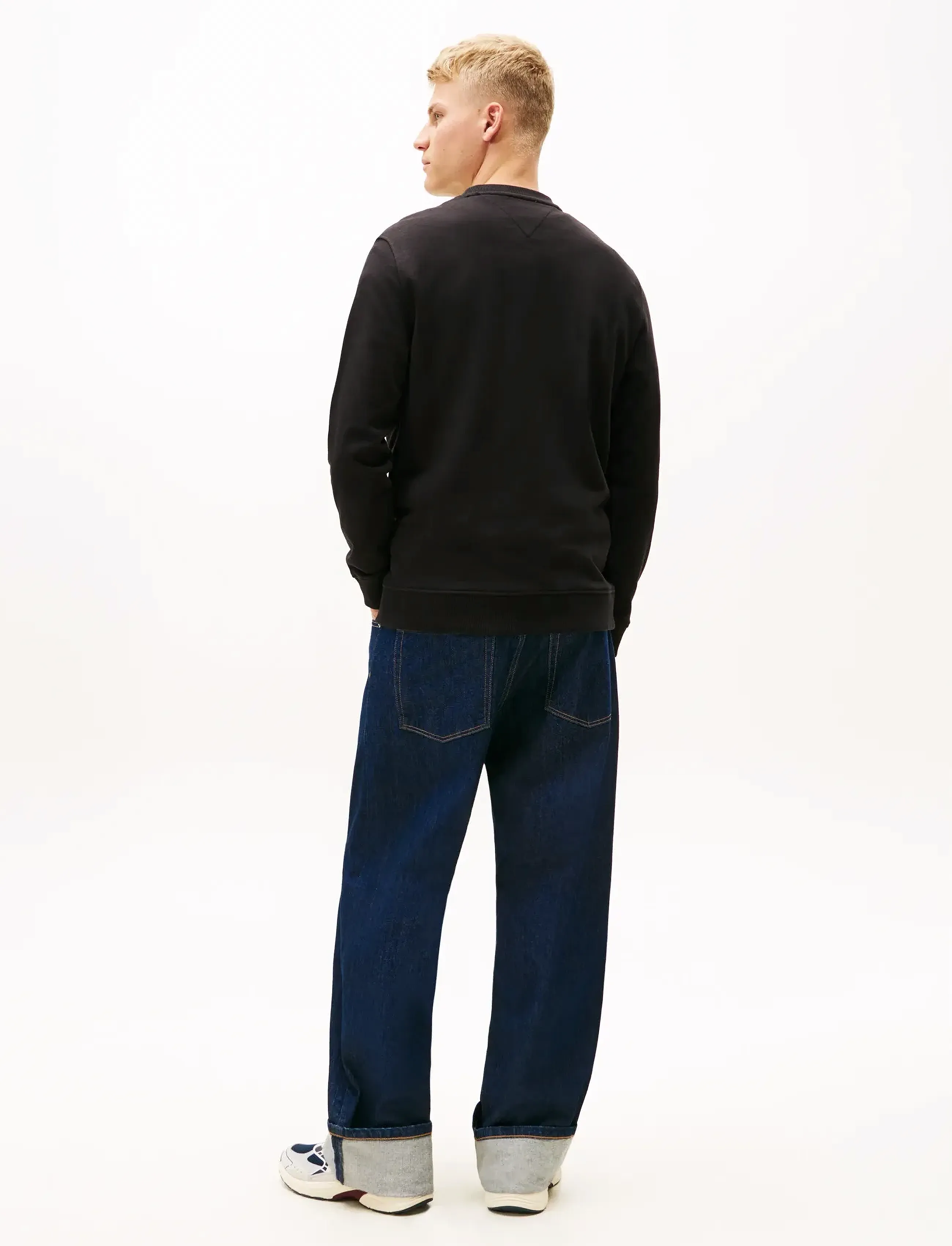 Tommy Jeans - TJM REG BIG FLAG CNECK - osta stiili järgi - black - 3