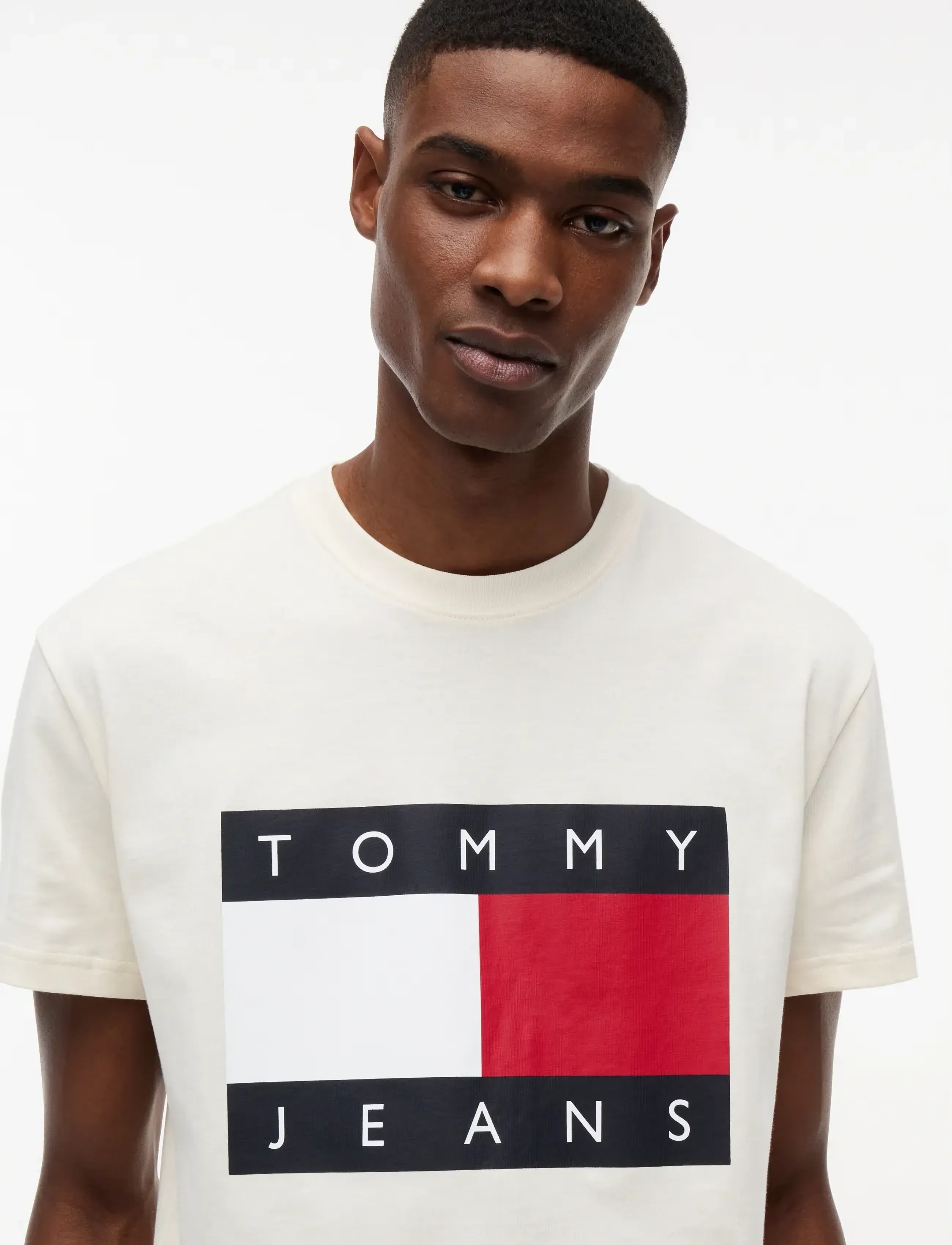 Tommy Jeans - TJM REG BIG FLAG SS TEE EXT - short-sleeved t-shirts - calico - 3