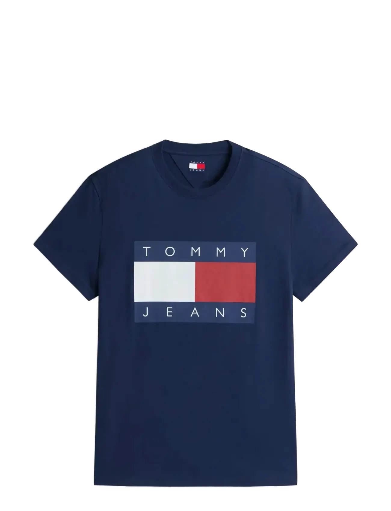 Tommy Jeans TJM REG BIG FLAG SS TEE EXT - Tommy Hilfiger - DARK NIGHT NAVY / navy