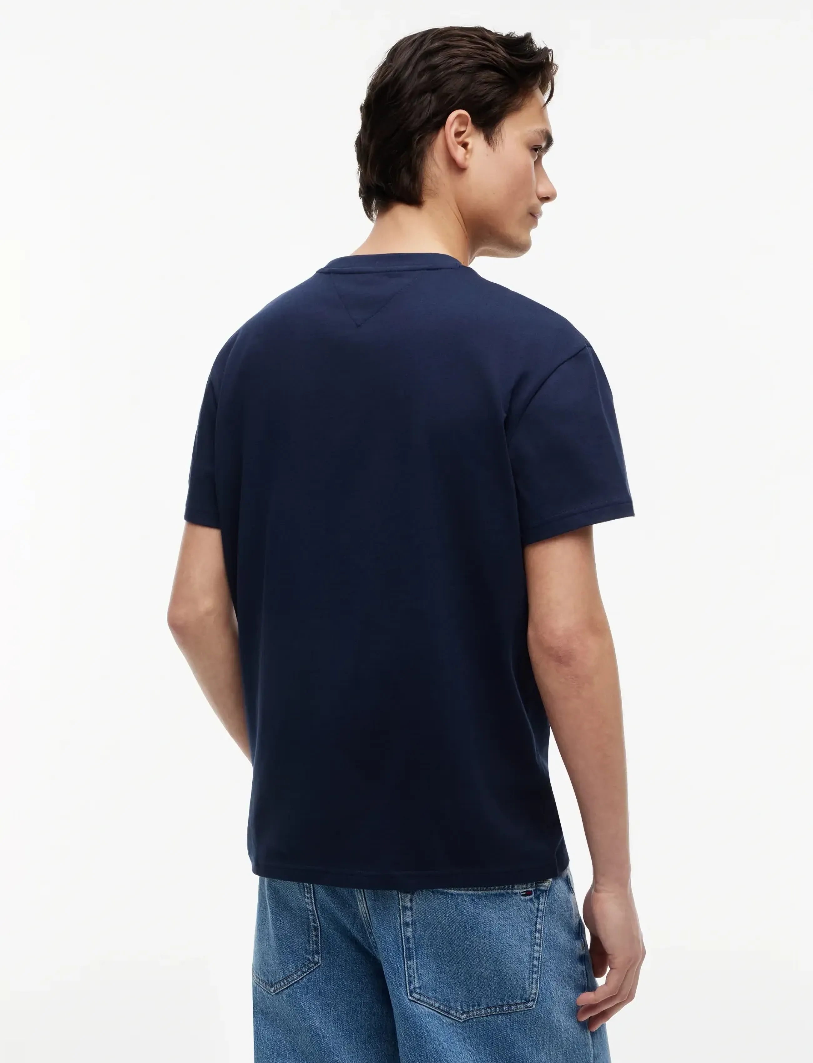 Tommy Jeans - TJM REG BIG FLAG SS TEE EXT - kurzärmelig - dark night navy - 3
