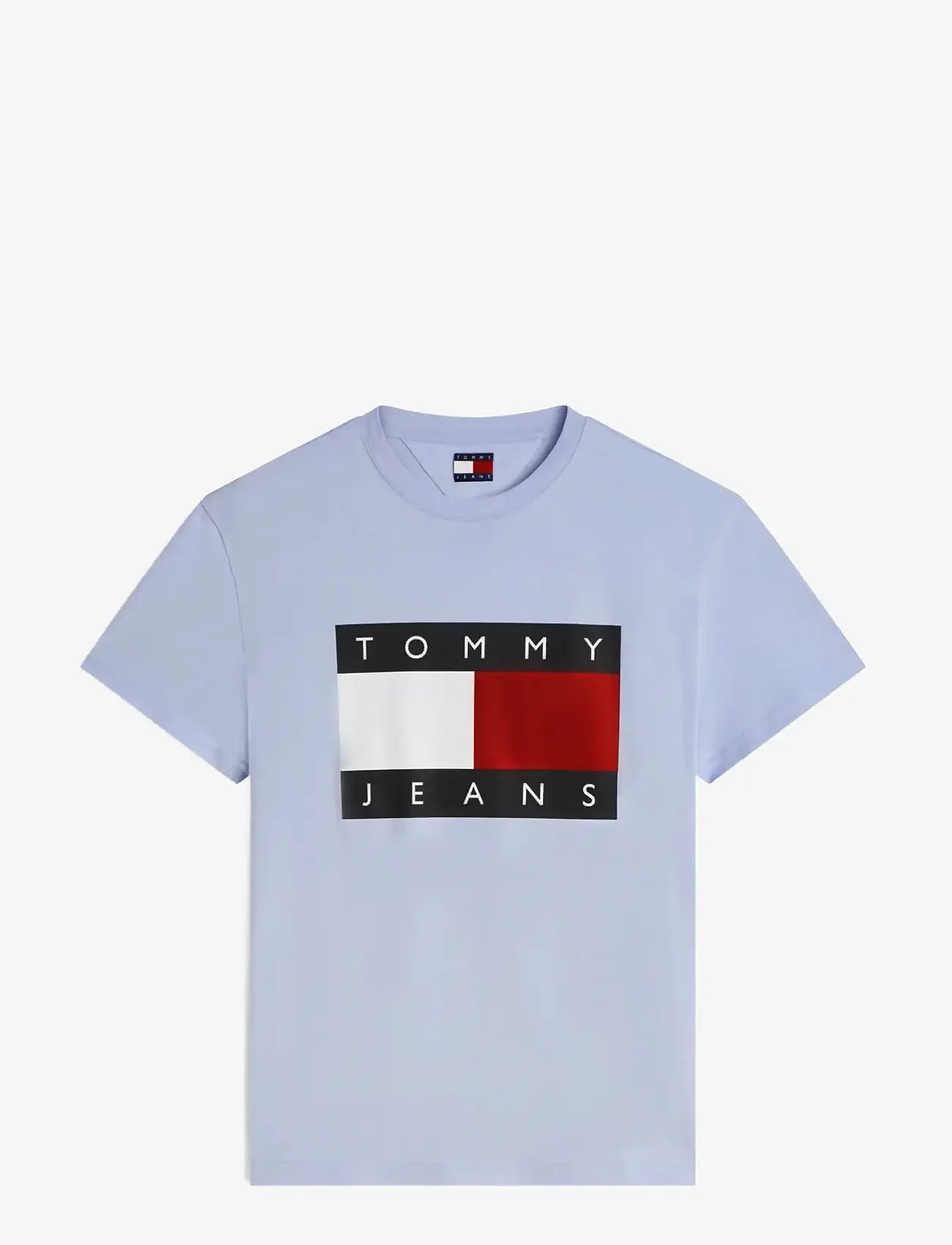 Tommy Jeans - TJM REG BIG FLAG SS TEE EXT - kortærmede t-shirts - moonlight iris - 1