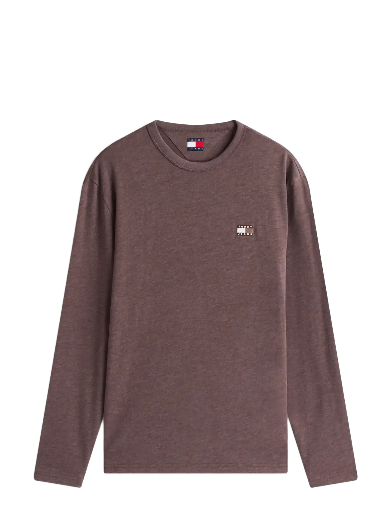TJM REG BADGE TEE LS EXT - BLACK WALNUT HTR