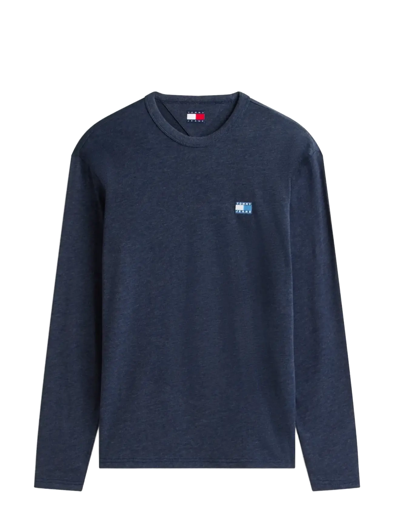 Tommy Jeans TJM REG BADGE TEE LS EXT - Tøj - DARK NIGHT NAVY HTR / navy