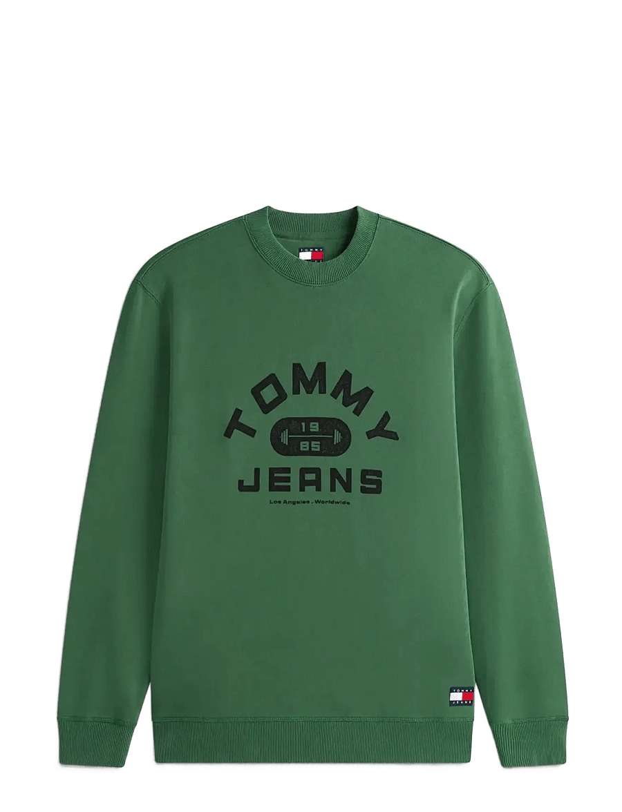 Tommy Jeans - TJM REG ENTRY GYM CREW EXT - shop efter stil - shadow pine - 1