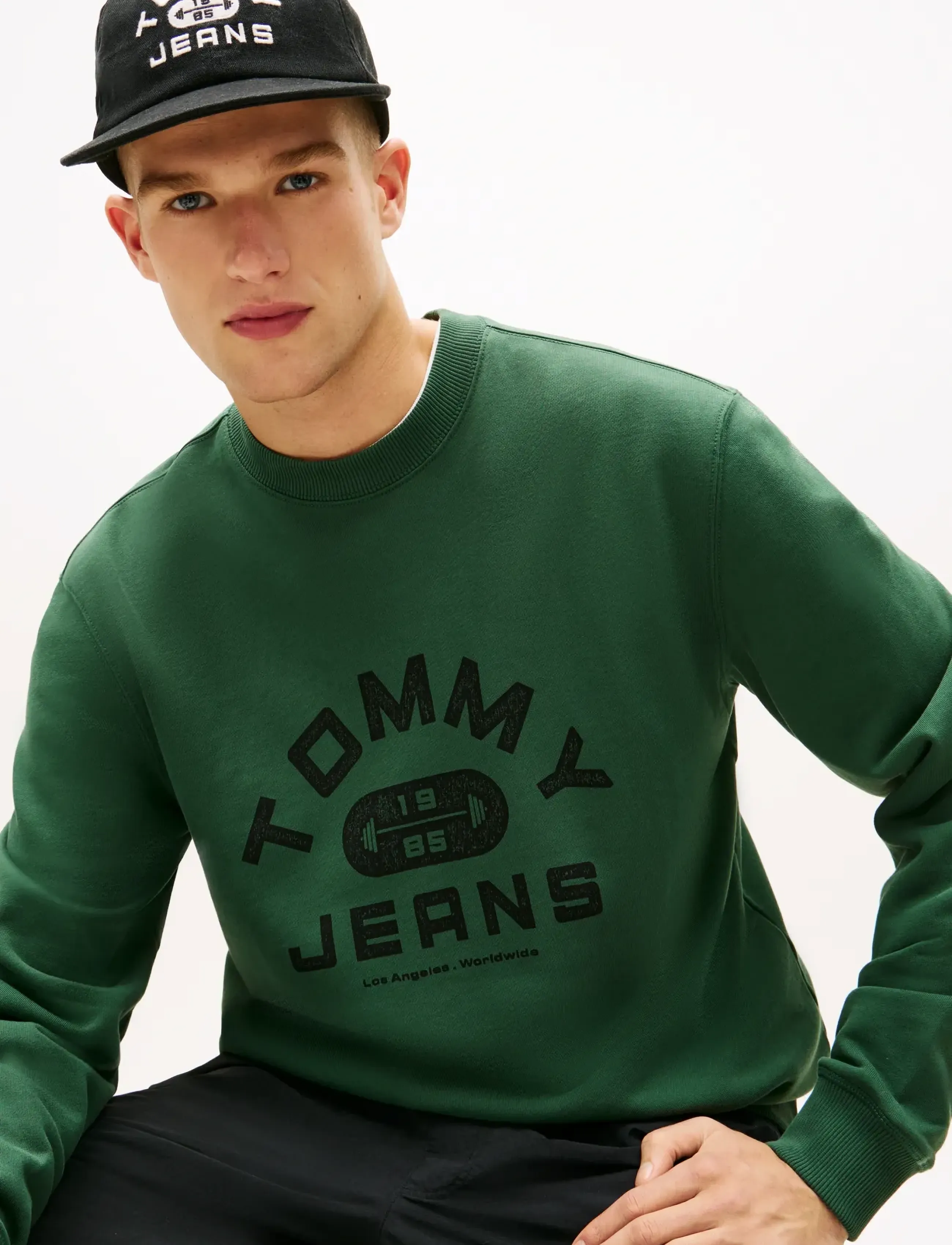 Tommy Jeans - TJM REG ENTRY GYM CREW EXT - shop efter stil - shadow pine - 4