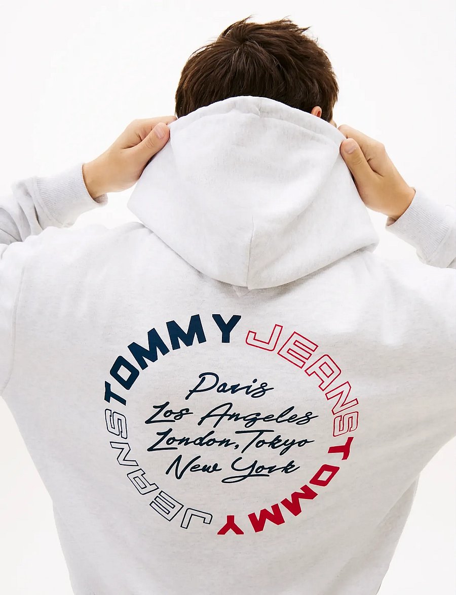 Tommy Jeans - TJM RLX DNA PLAY HOODIE - hættetrøjer - ice grey heather - 5