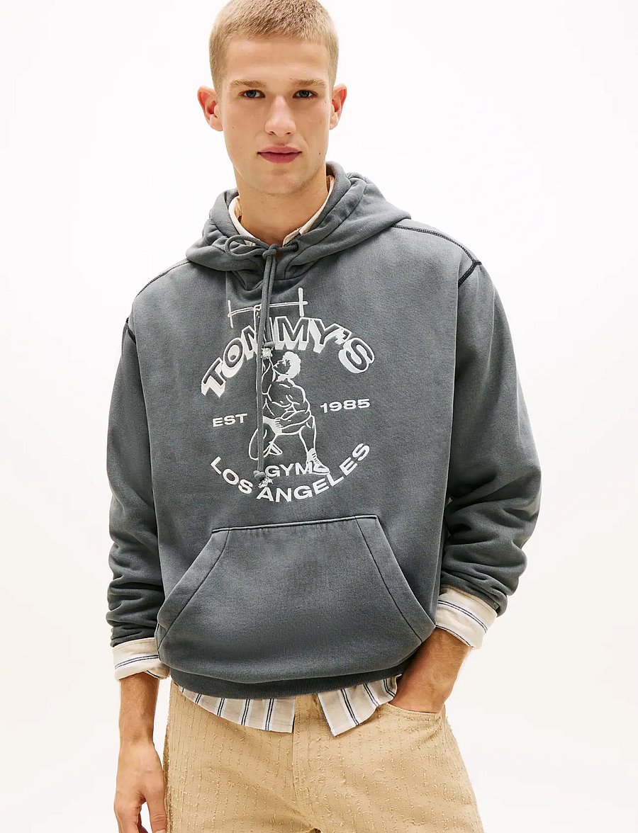 Tommy Jeans - TJM RLX GMD NOVELTY HOOD - hoodies - black - 0