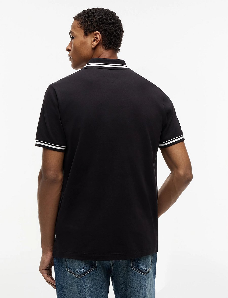 Tommy Jeans - TJM REG TIPPED POLO EXT - kurzärmelig - black - 2