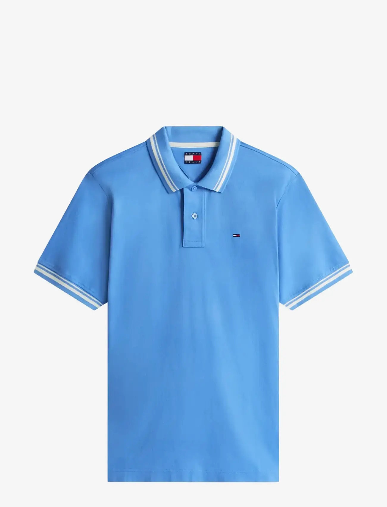 Tommy Jeans - TJM REG TIPPED POLO EXT - kortærmede poloer - blue twilight - 1