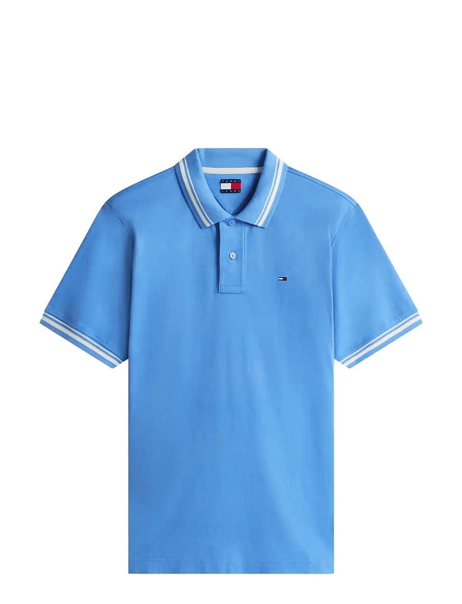 Tommy Jeans - TJM REG TIPPED POLO EXT - kurzärmelig - blue twilight - 1