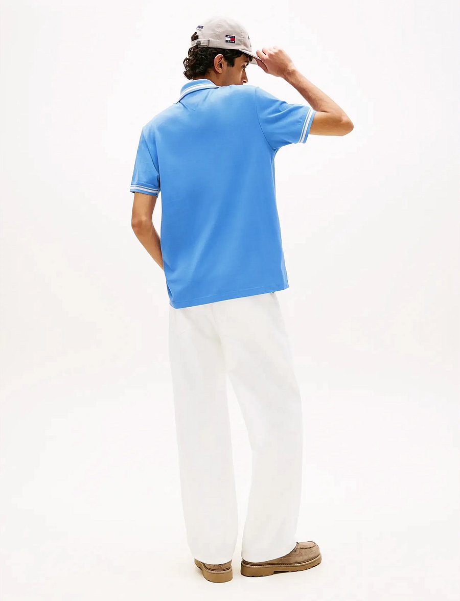 Tommy Jeans - TJM REG TIPPED POLO EXT - kurzärmelig - blue twilight - 2