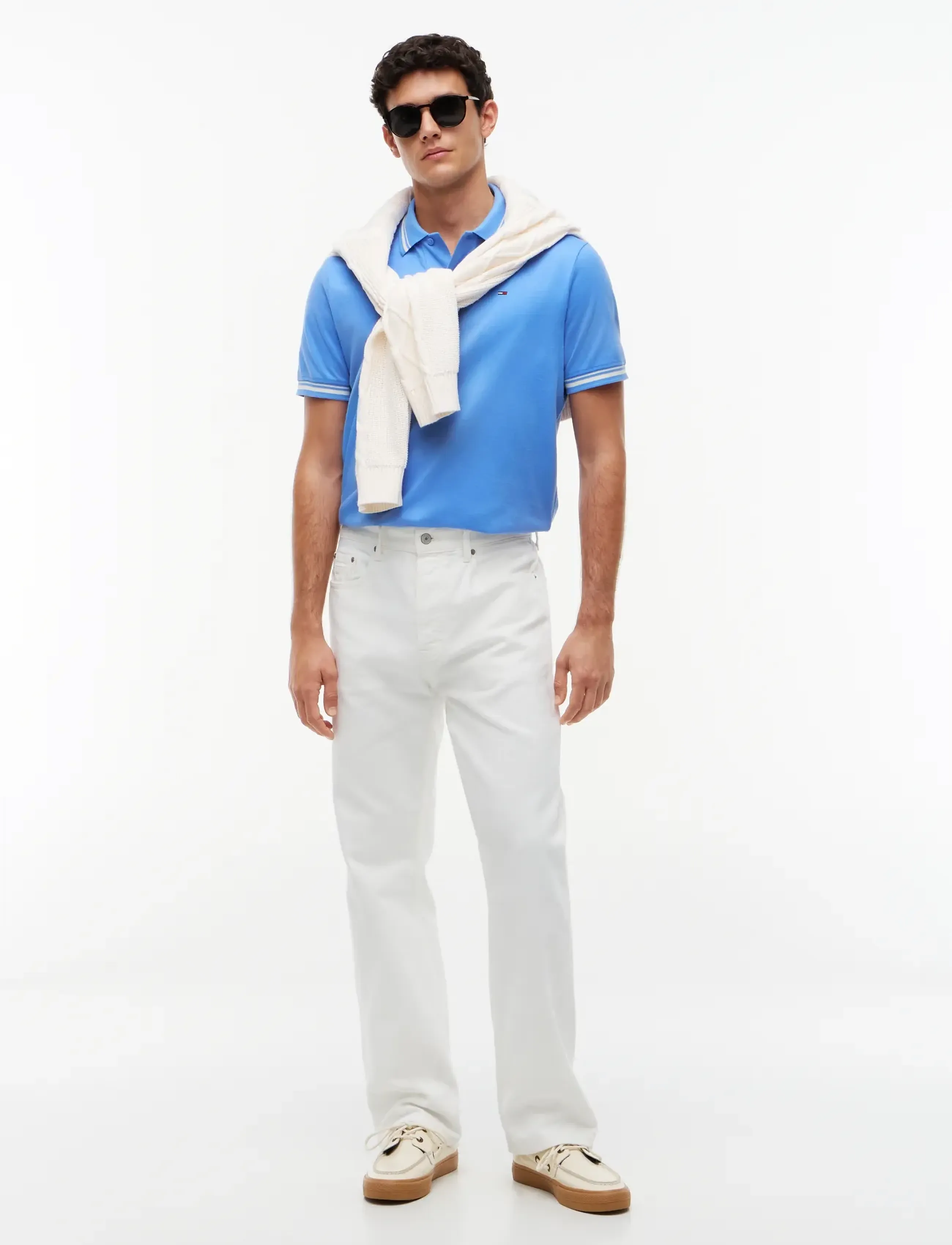 Tommy Jeans - TJM REG TIPPED POLO EXT - lühikeste varrukatega polod - blue twilight - 4