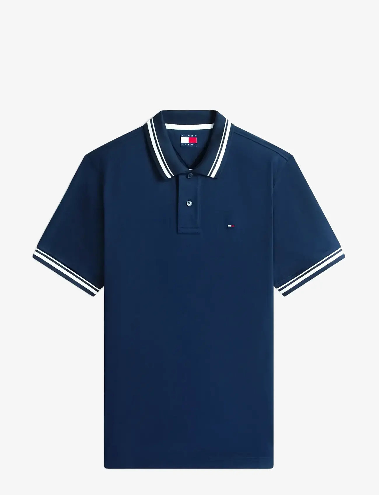 Tommy Jeans - TJM REG TIPPED POLO EXT - kortærmede poloer - dark night navy - 1