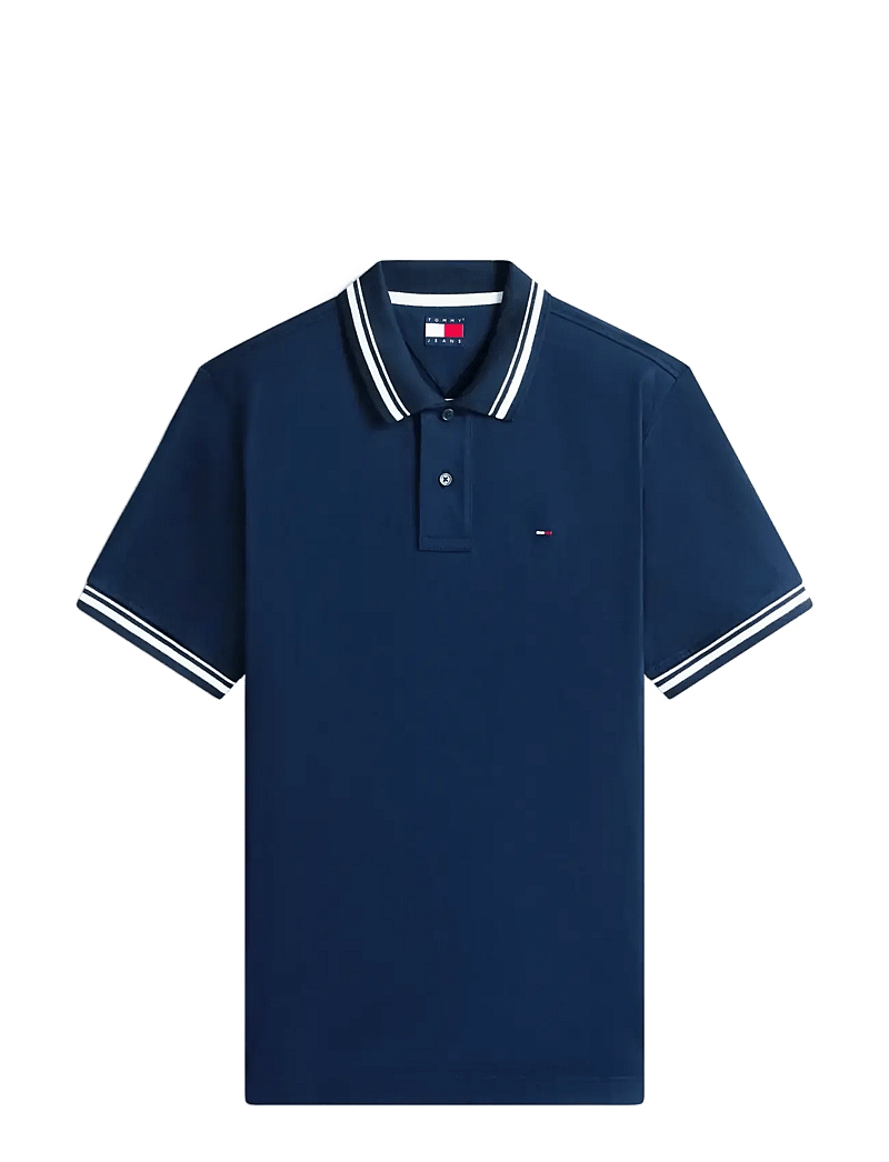 Tommy Jeans - TJM REG TIPPED POLO EXT - kurzärmelig - dark night navy - 1