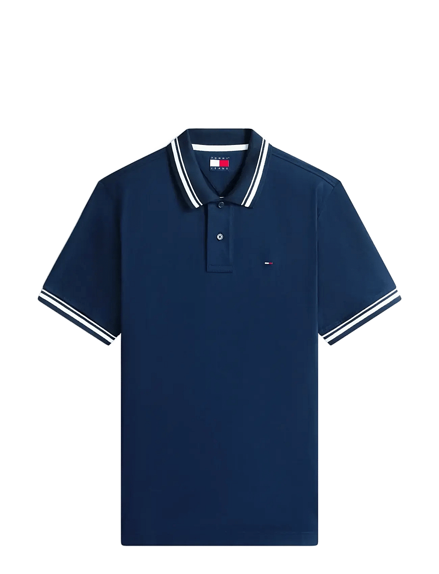 Tommy Jeans - TJM REG TIPPED POLO EXT - polo marškinėliai trumpomis rankovėmis - dark night navy - 1