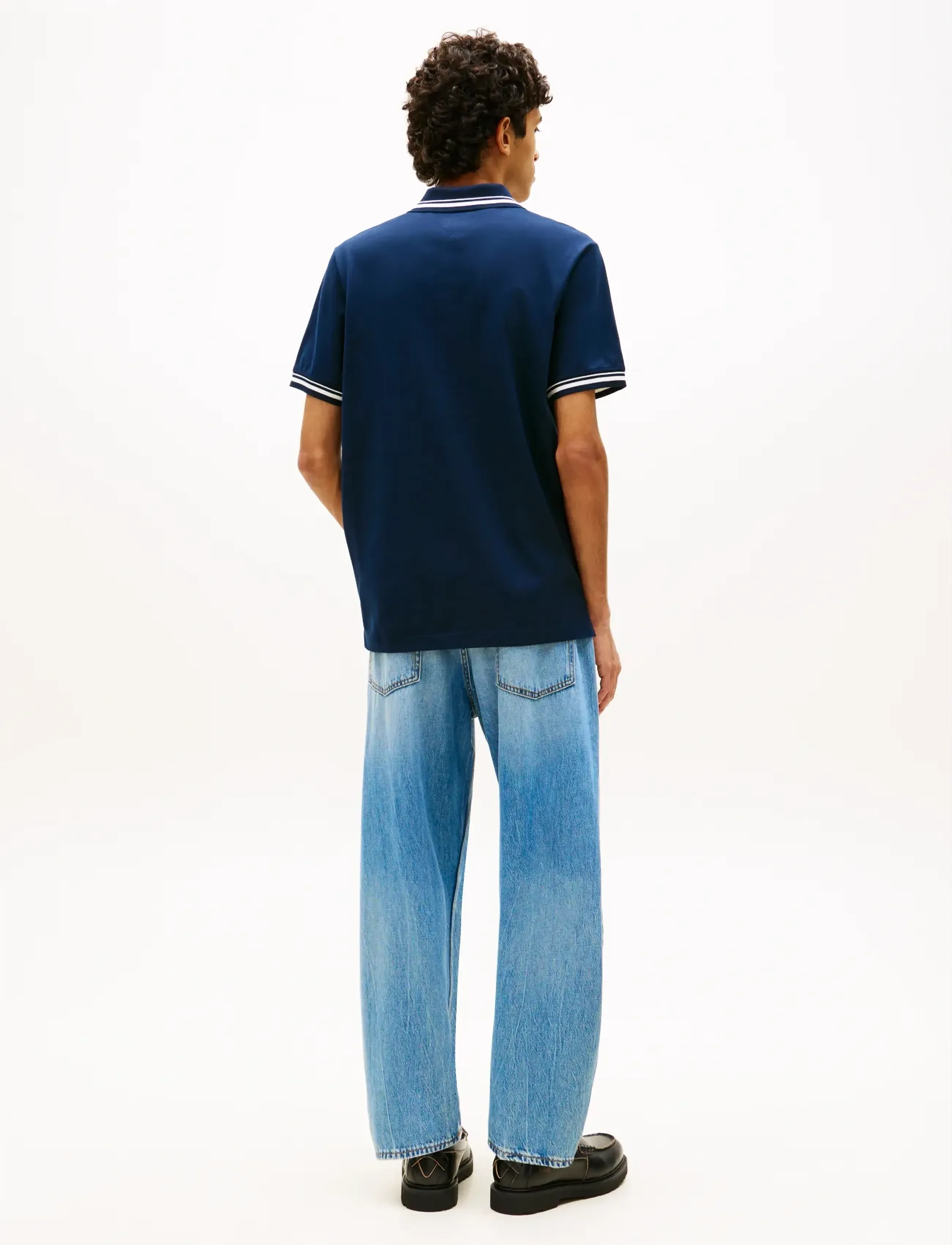 Tommy Jeans - TJM REG TIPPED POLO EXT - short-sleeved polos - dark night navy - 2