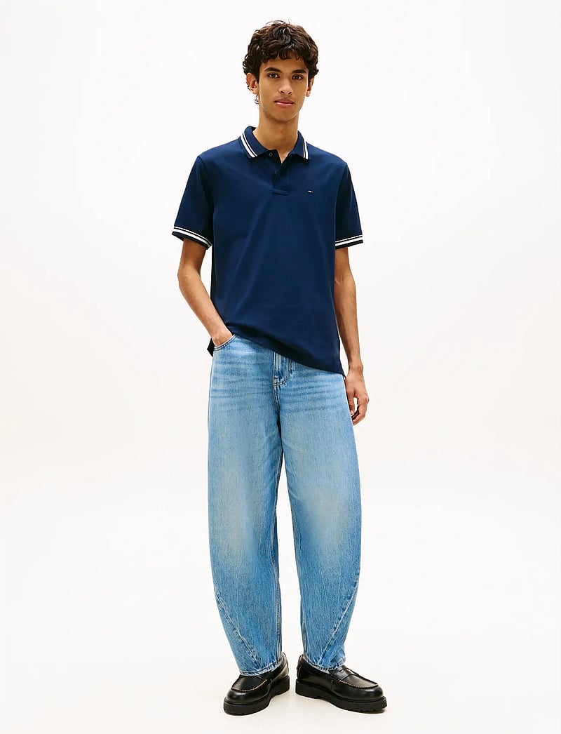 Tommy Jeans - TJM REG TIPPED POLO EXT - kurzärmelig - dark night navy - 3