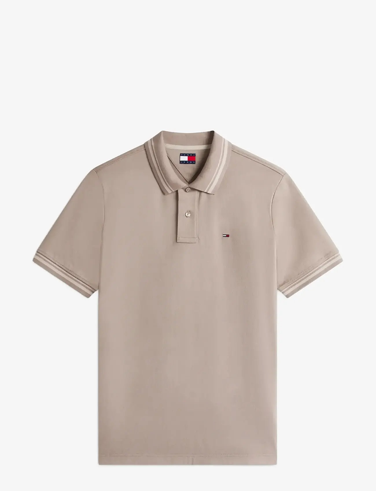 Tommy Jeans - TJM REG TIPPED POLO EXT - kurzärmelig - ivy mink - 1