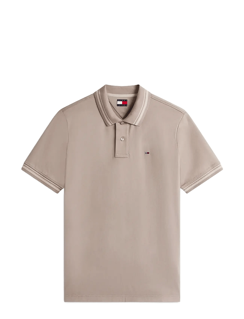 Tommy Jeans - TJM REG TIPPED POLO EXT - kurzärmelig - ivy mink - 1