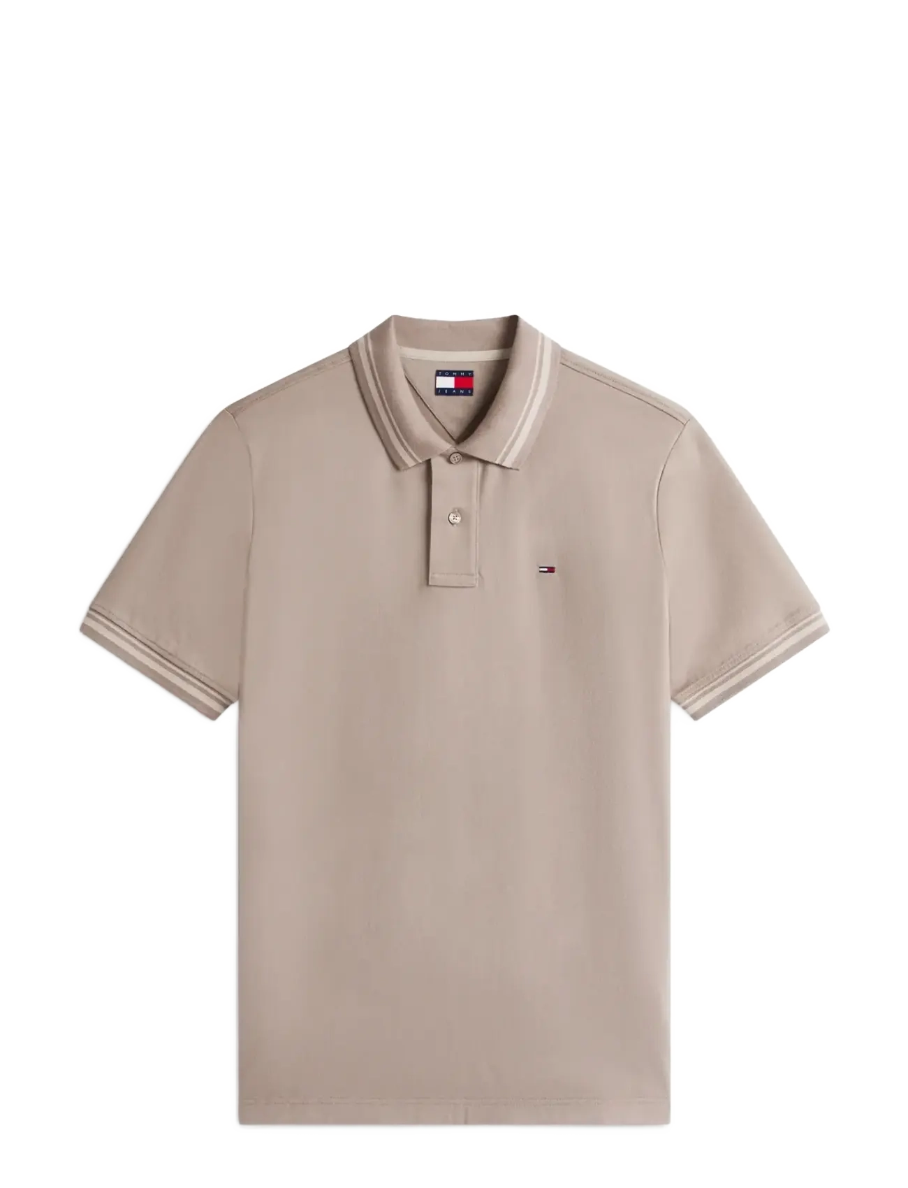 Tommy Jeans TJM REG TIPPED POLO EXT - Poloer - IVY MINK / beige