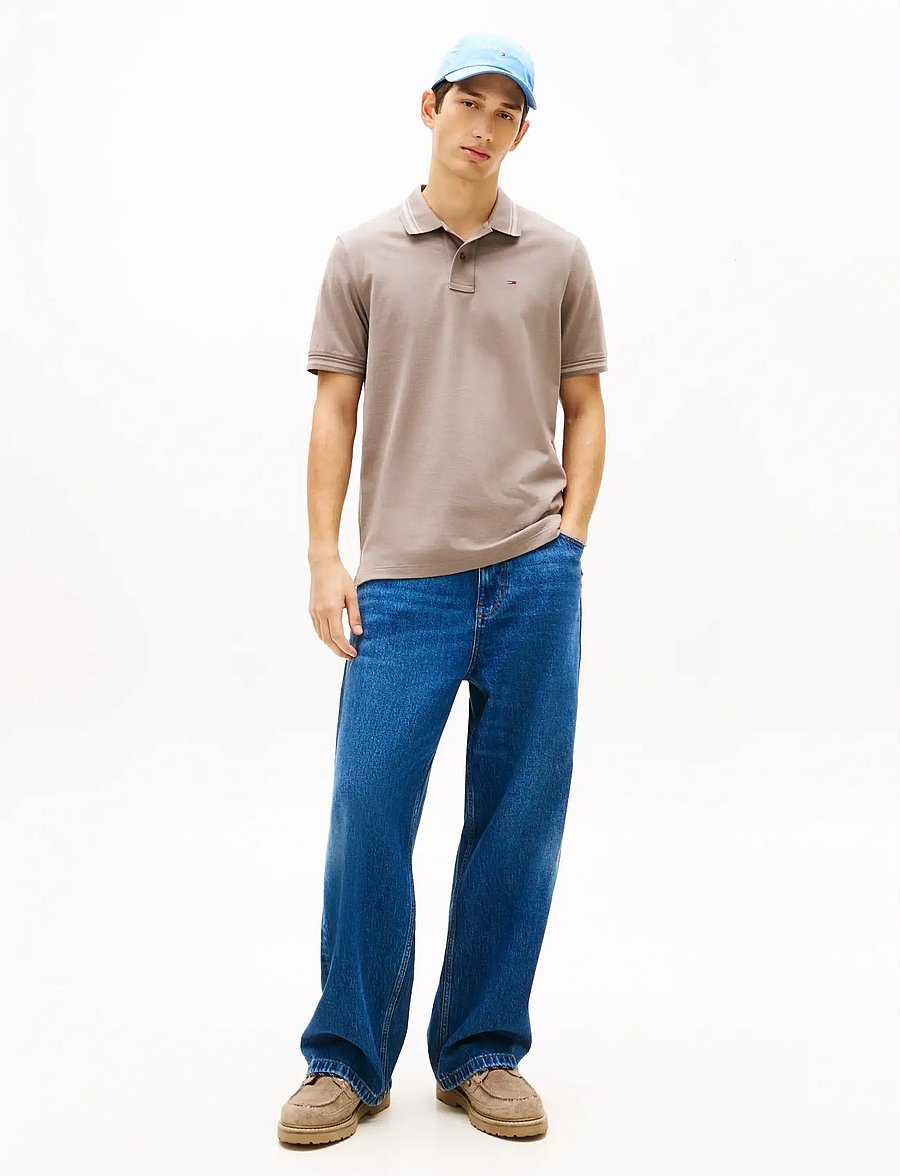 Tommy Jeans - TJM REG TIPPED POLO EXT - kurzärmelig - ivy mink - 3
