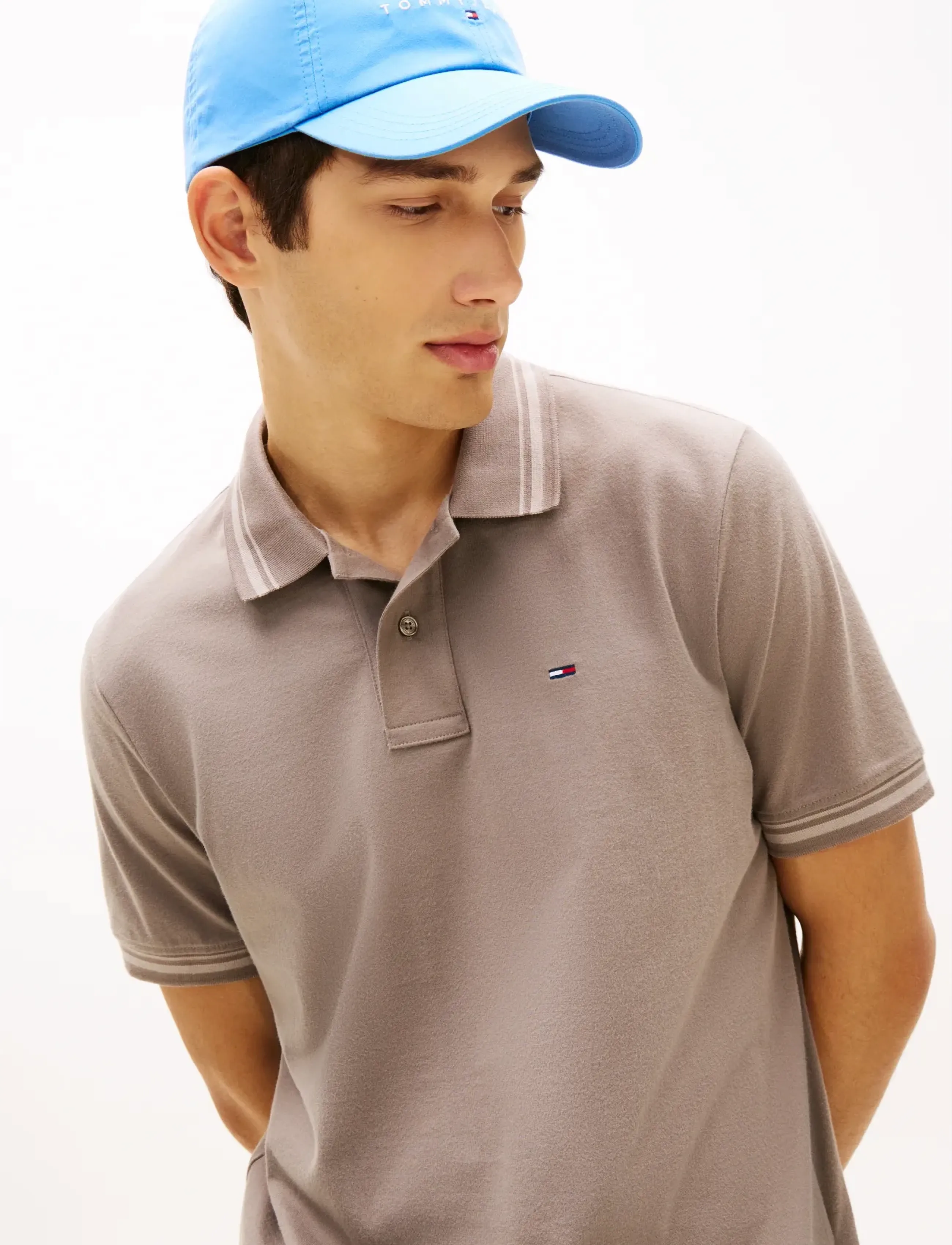 Tommy Jeans - TJM REG TIPPED POLO EXT - kortærmede poloer - ivy mink - 4
