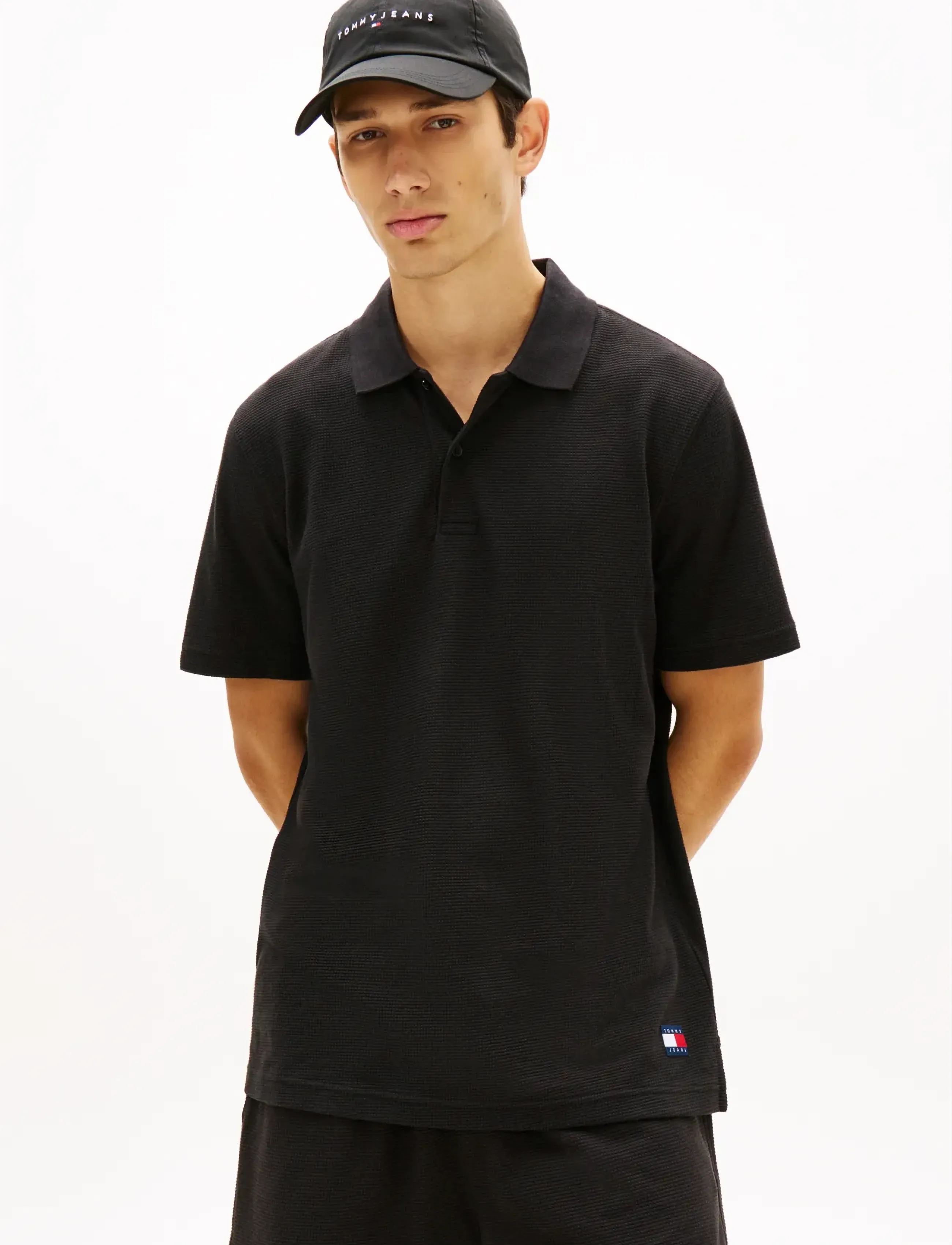Tjm Reg Waffle Polo Ext