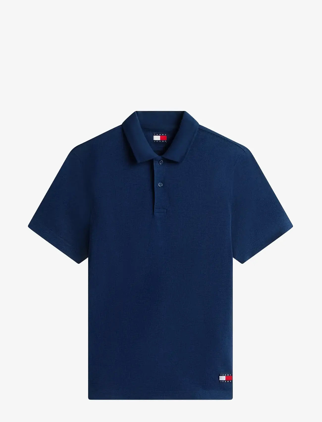 Tommy Jeans - TJM REG WAFFLE POLO EXT - lühikeste varrukatega polod - dark night navy - 1