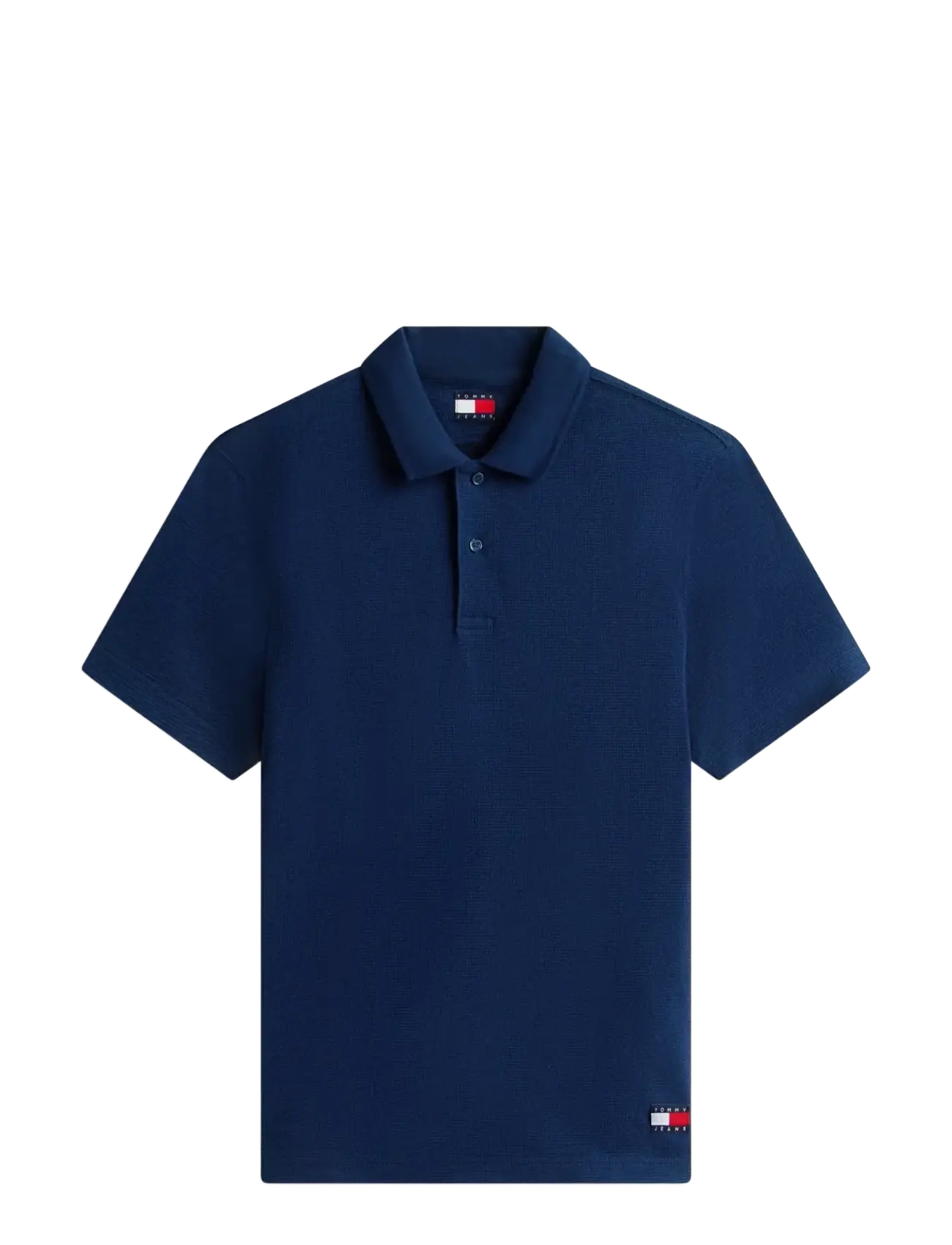TJM REG WAFFLE POLO EXT - DARK NIGHT NAVY