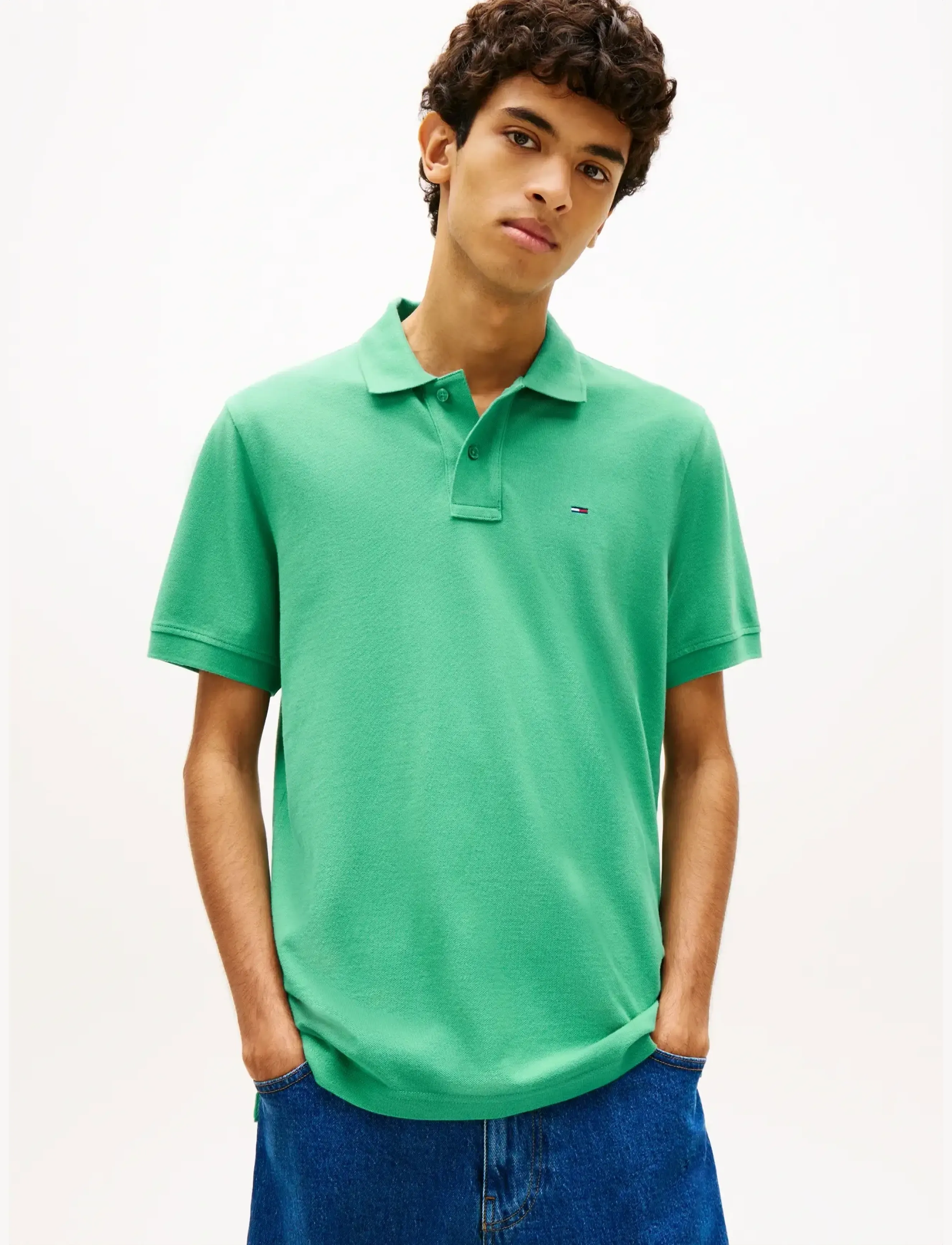 Tommy Jeans TJM REG ESS POLO EXT - Kurzärmelig - BAHAMA GREEN / green