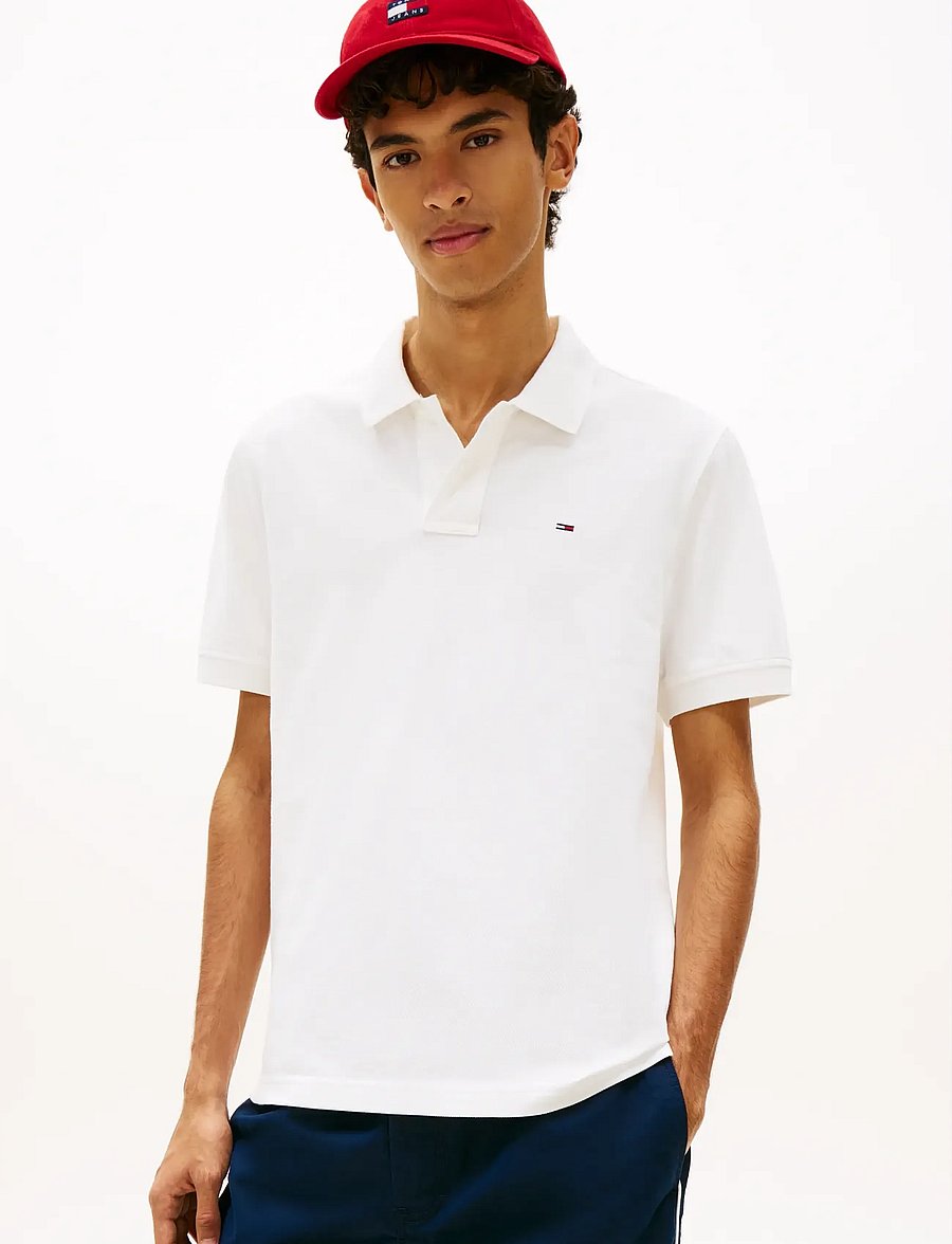 Tommy Jeans - TJM REG ESS POLO EXT - polo krekli ar īsām piedurknēm - ecru - 0