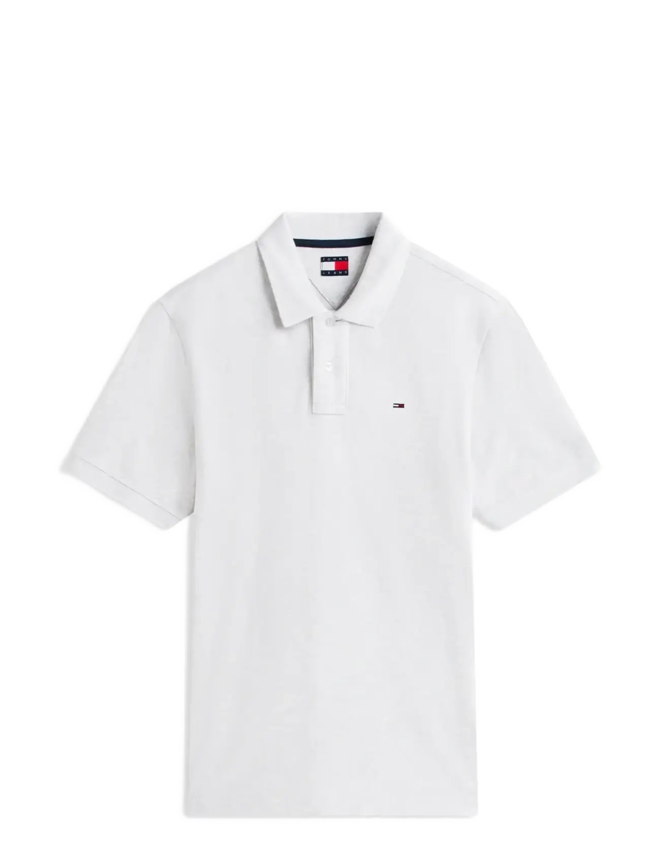 Tommy Jeans TJM REG ESS POLO EXT - Tommy Jeans - ICE GREY HEATHER / white