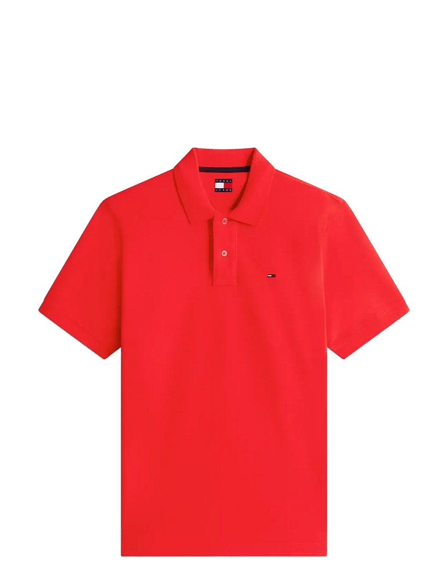 Tommy Jeans - TJM REG ESS POLO EXT - kurzärmelig - rapid red - 1