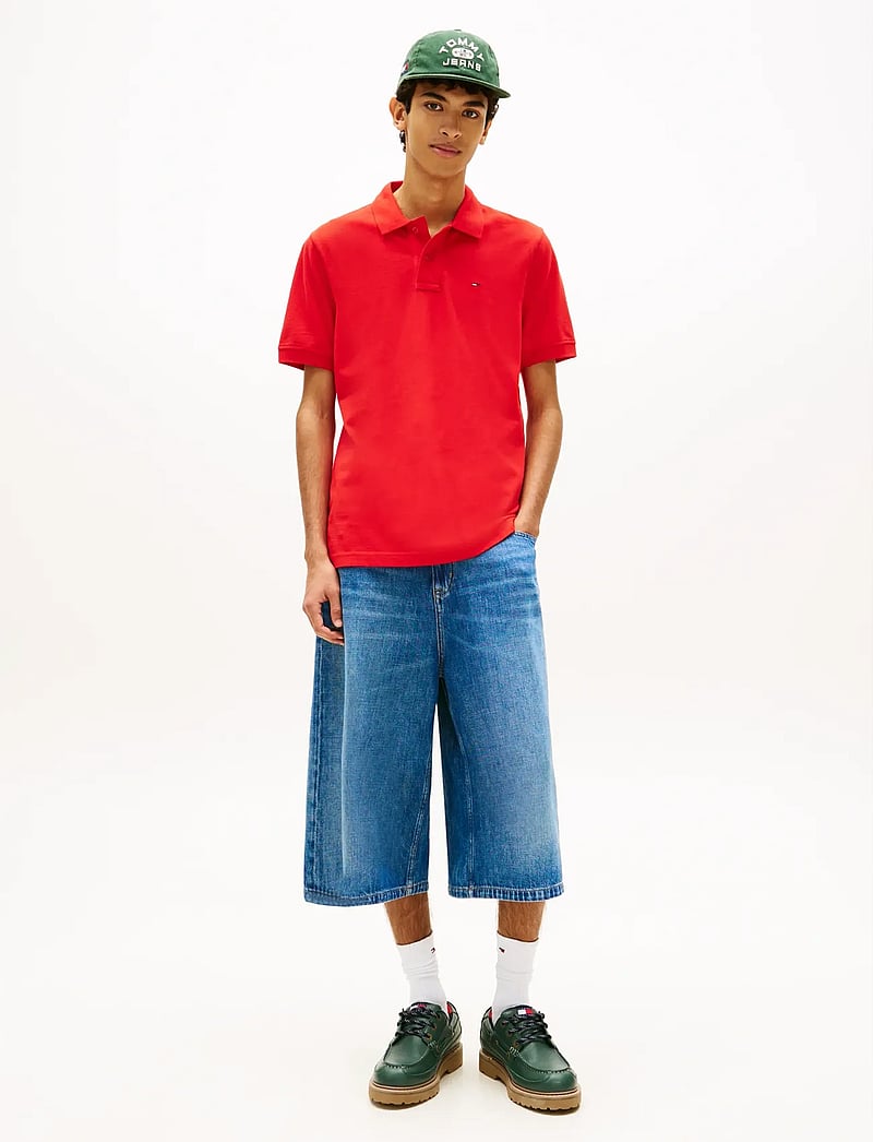 Tommy Jeans - TJM REG ESS POLO EXT - kurzärmelig - rapid red - 3