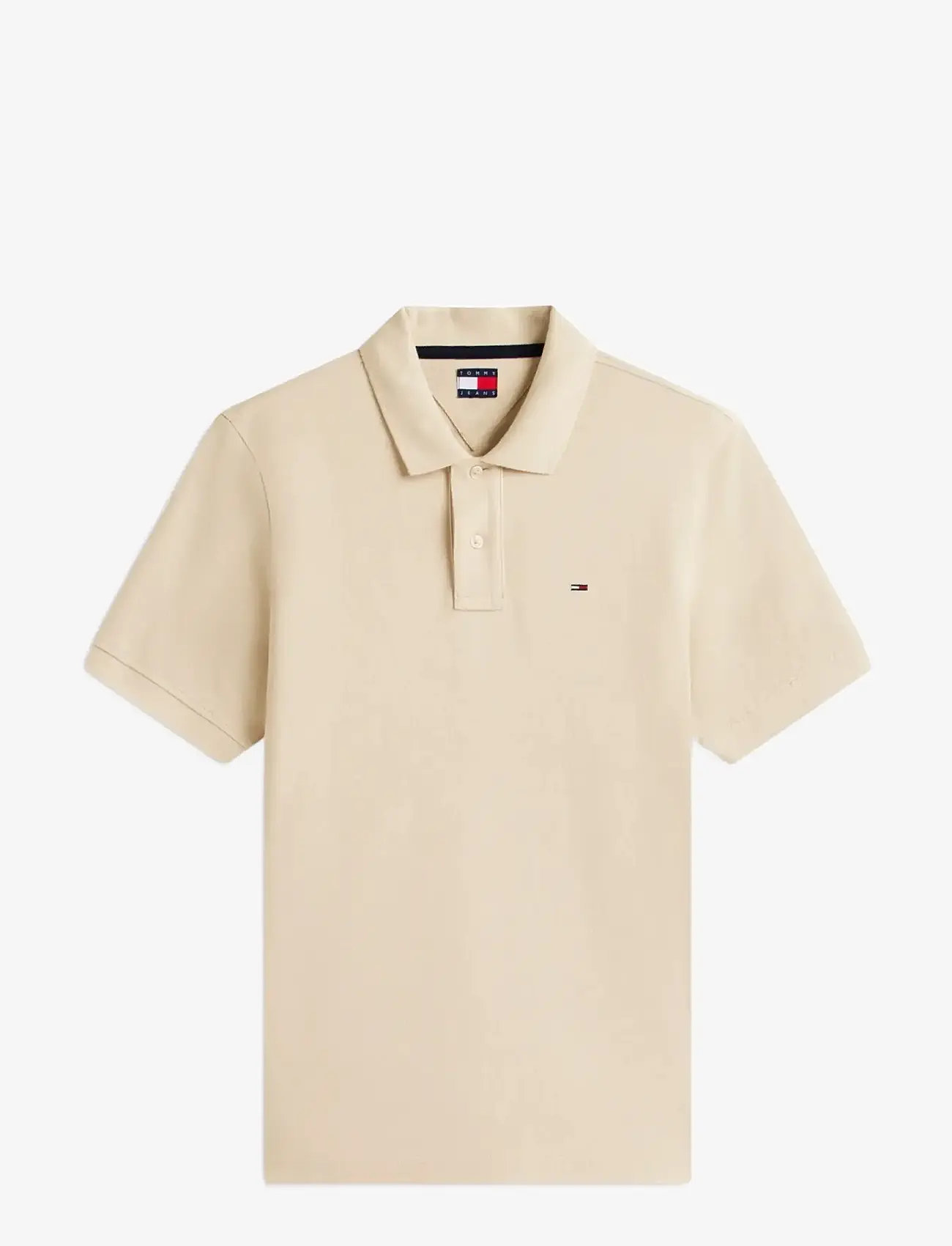 Tommy Jeans - TJM REG ESS POLO EXT - kortærmede poloer - white clay - 1