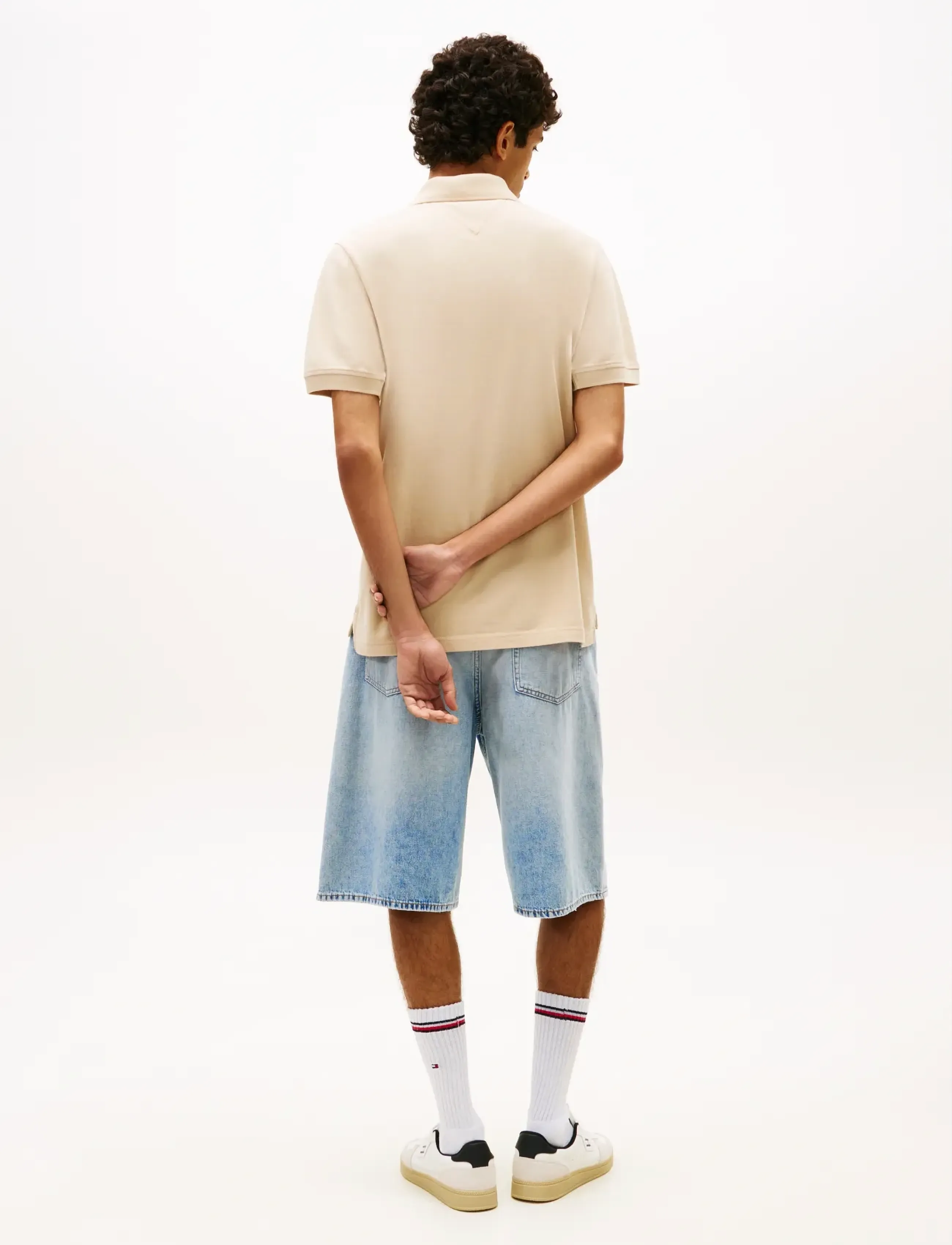 Tommy Jeans - TJM REG ESS POLO EXT - short-sleeved polos - white clay - 2