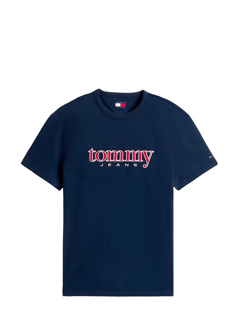 Tommy Jeans - TJM REG APPLIQ GRAPHIC SS T EXT - kurzärmelig - dark night navy - 1